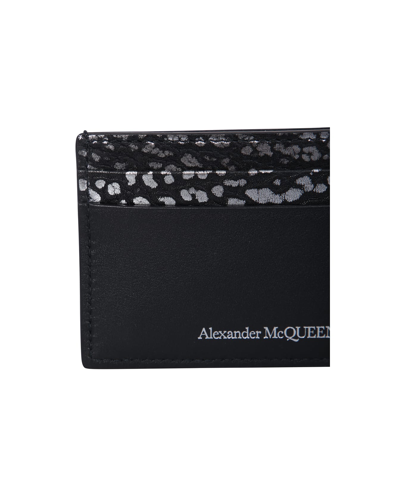 Alexander McQueen Leather Card Holder - Black 財布