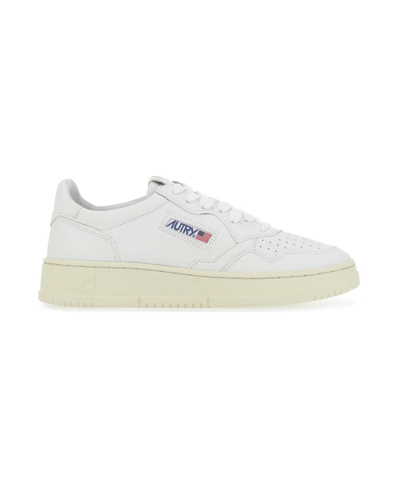 Autry White Leather Medalist Sneakers - GG04
