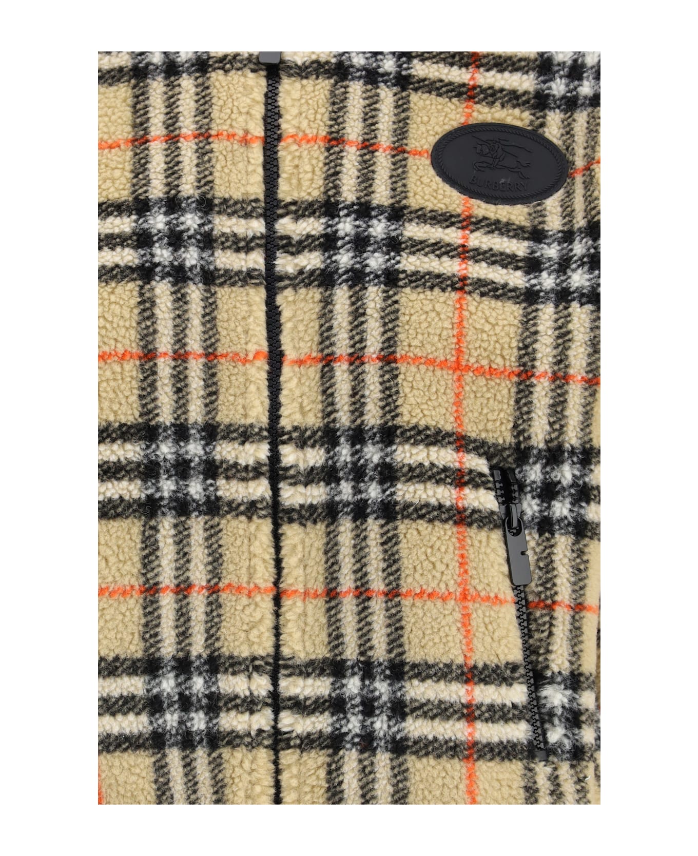 Burberry Cropped Hooded Check Fleece Jacket ジャケット