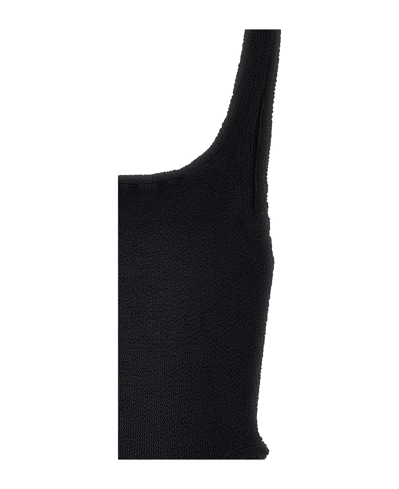 Hunza G Costume Intero 
square Neck
 - Black  