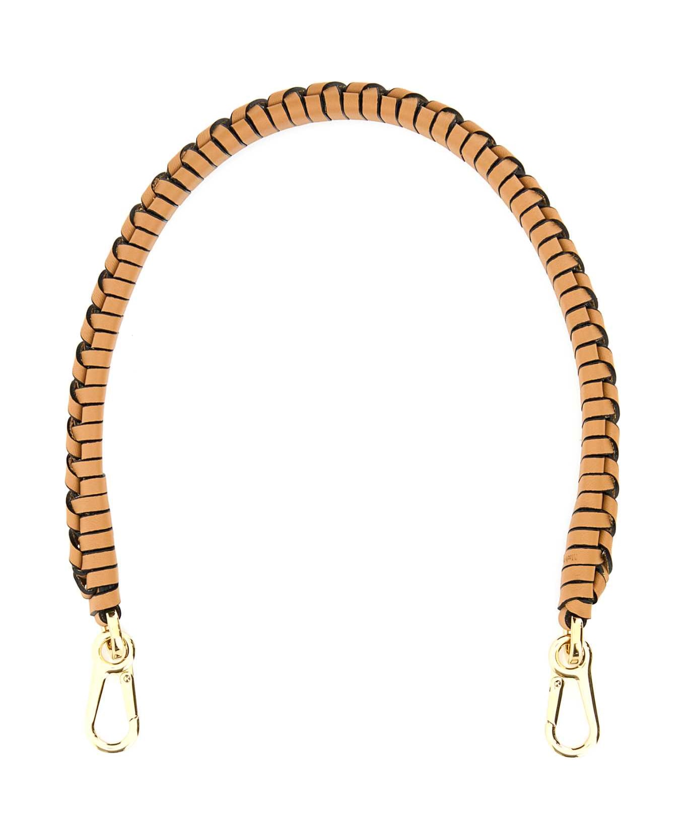 Loewe Camel Leather Shoulder Strap - WARMDESERT