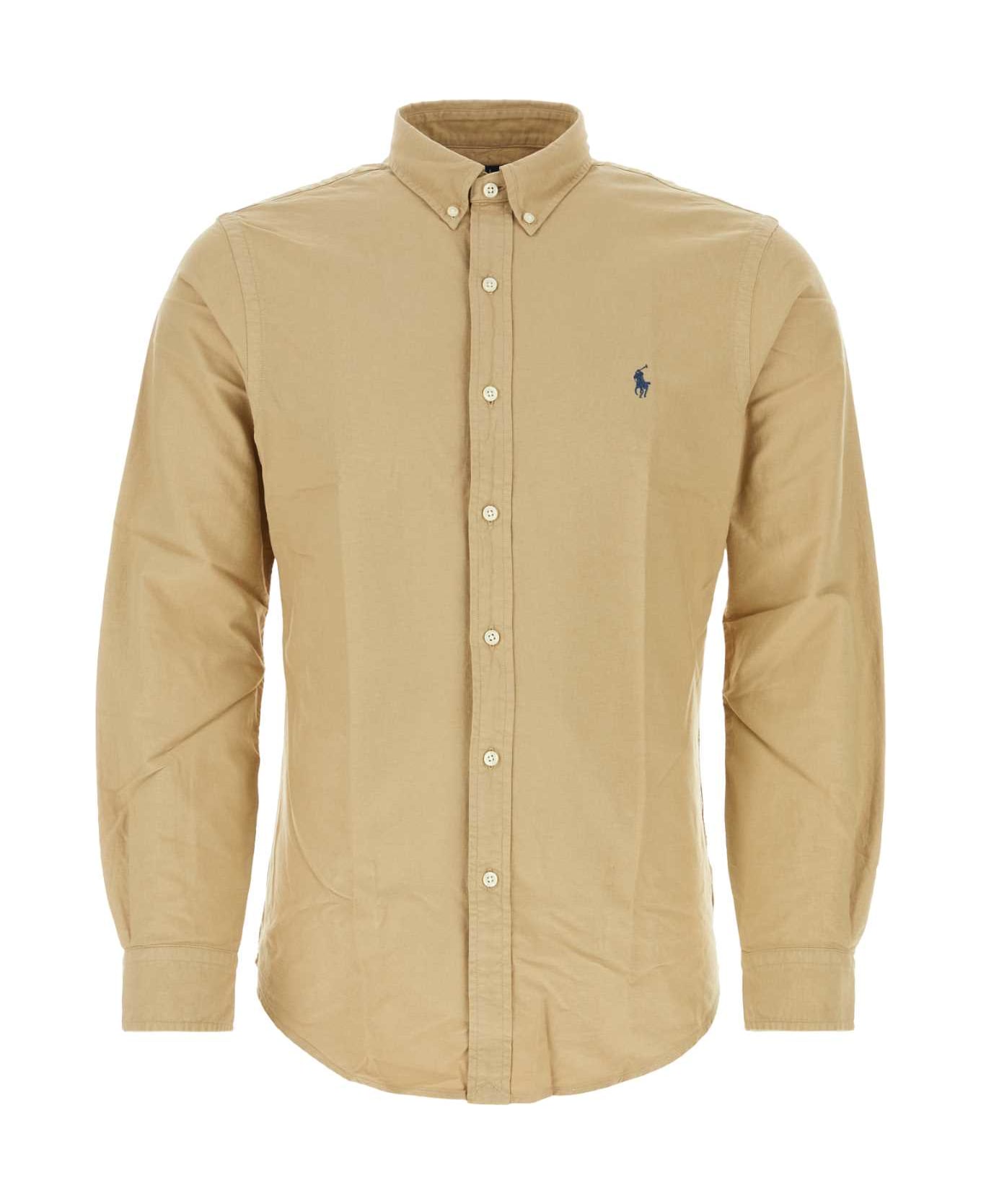 Polo Ralph Lauren Beige Oxford Shirt - SURREYTAN