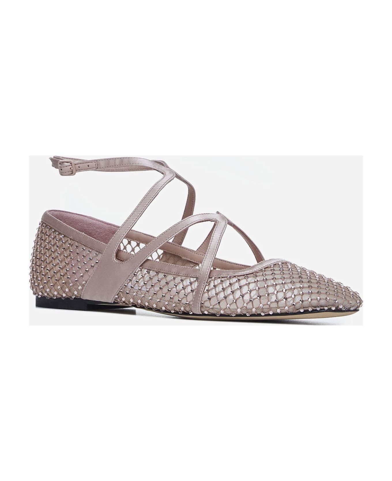 Jimmy Choo 
astoria
 Rhinestone Ballet Flats - Pink