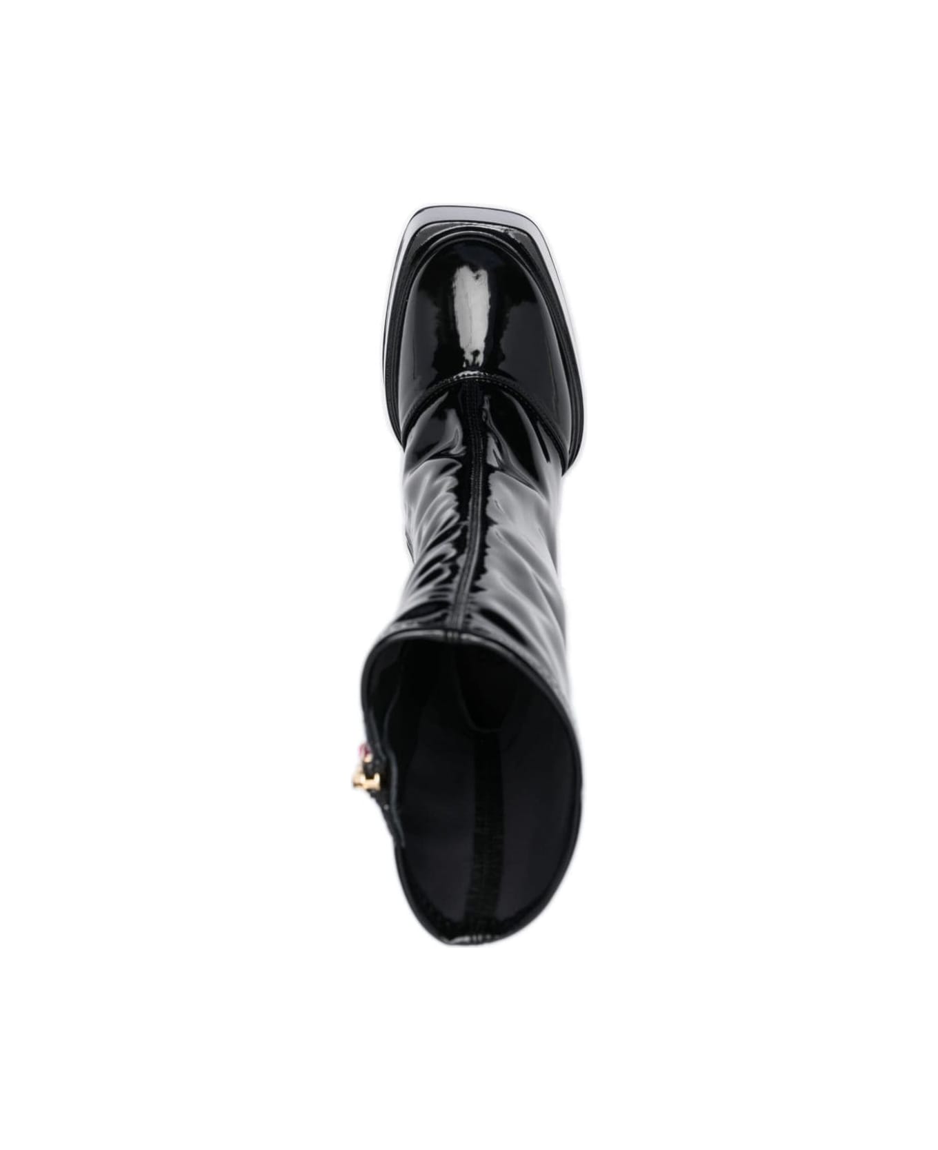 3JUIN Mila Ankle Boots - Mok Fluid Black