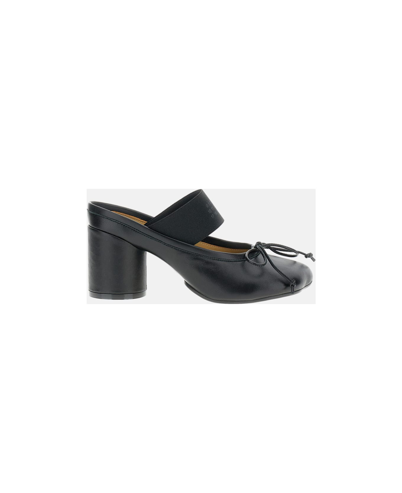 MM6 Maison Margiela Heeled Ballerina - Black