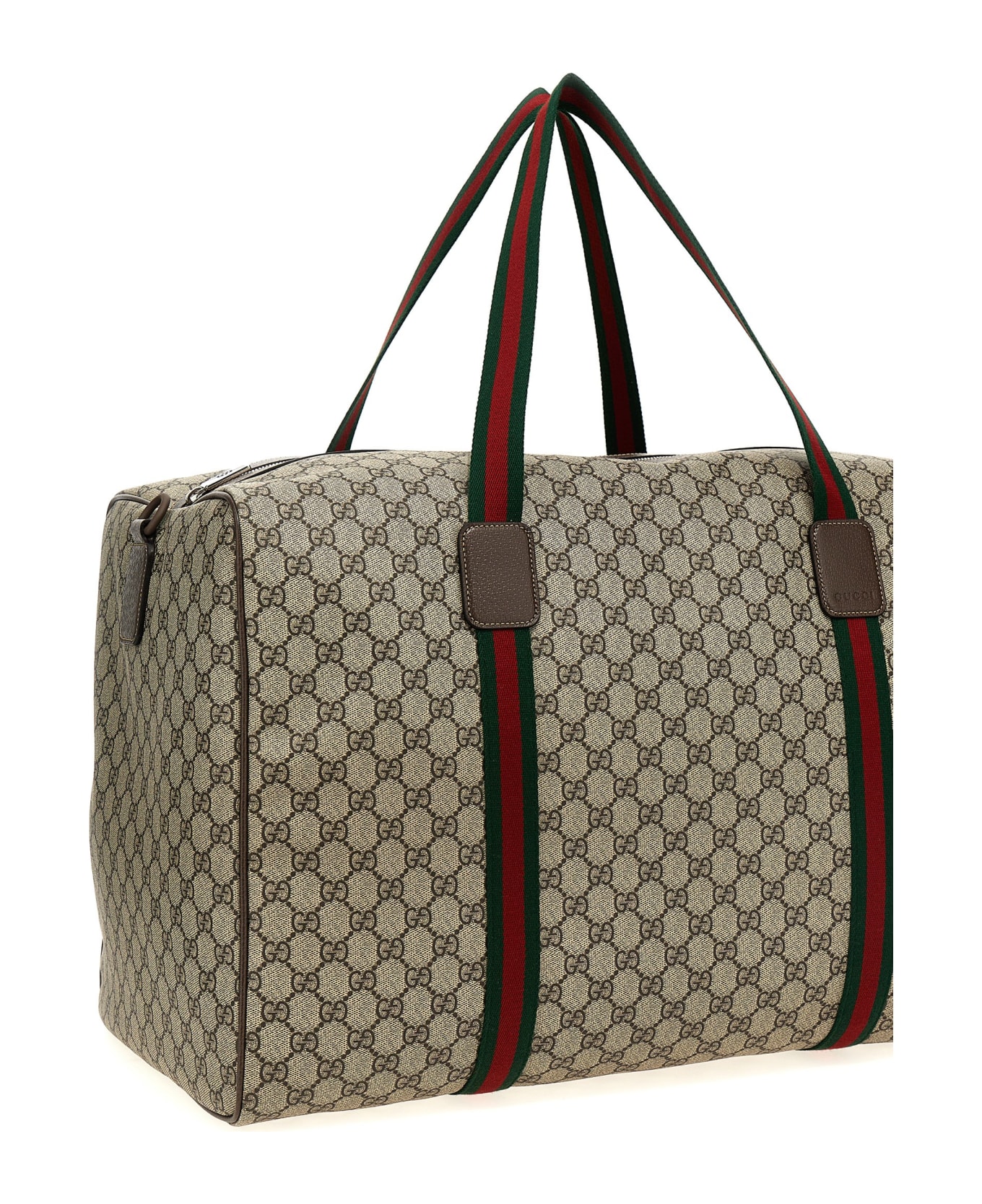 Gucci 'gg Supreme' Duffel Bag - Beige