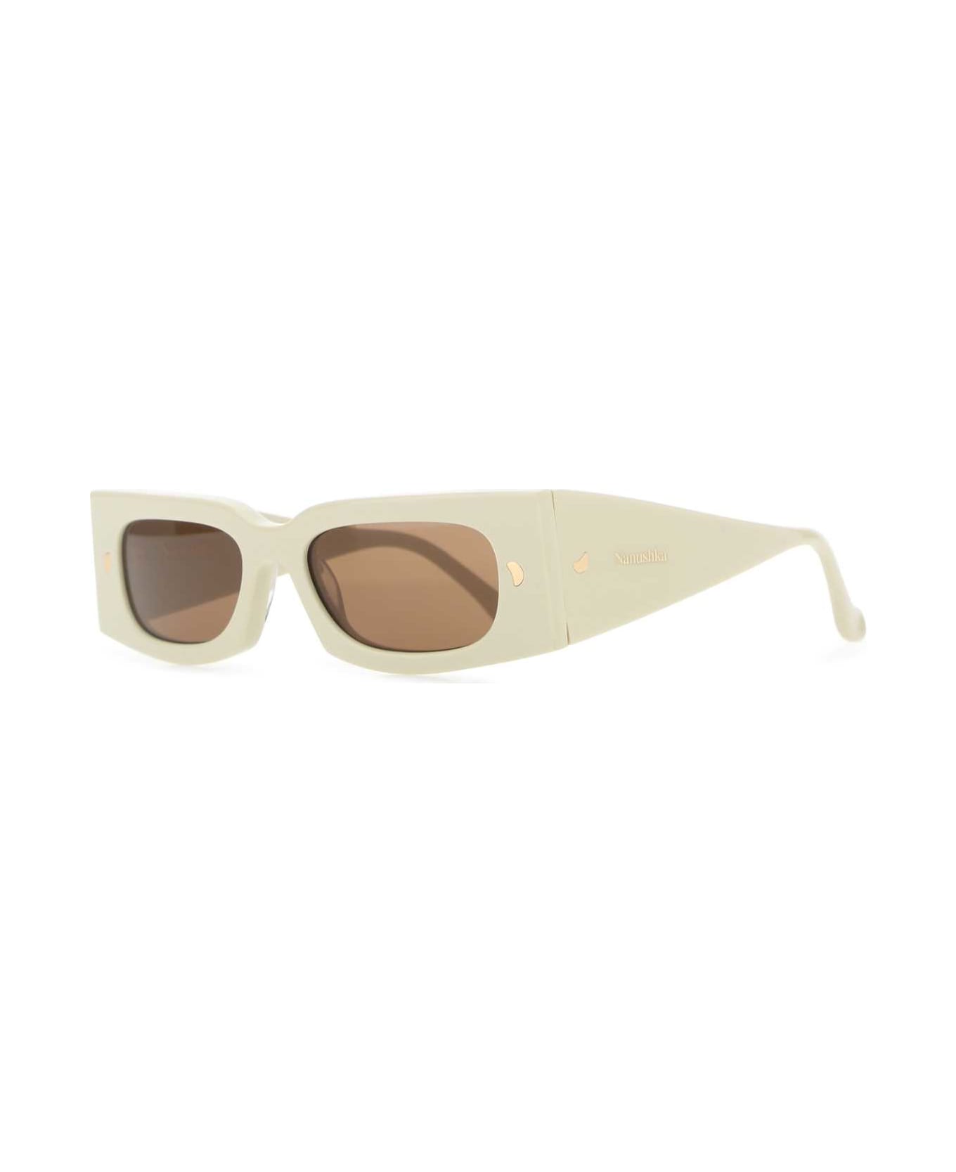 Nanushka Ivory Bio Acetate Fenna Sunglasses - SHELL