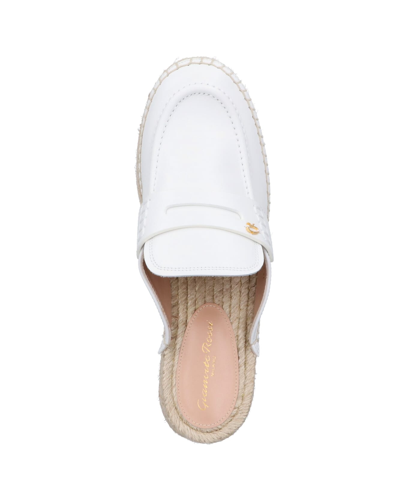 Gianvito Rossi Wedge Espadrilles - White