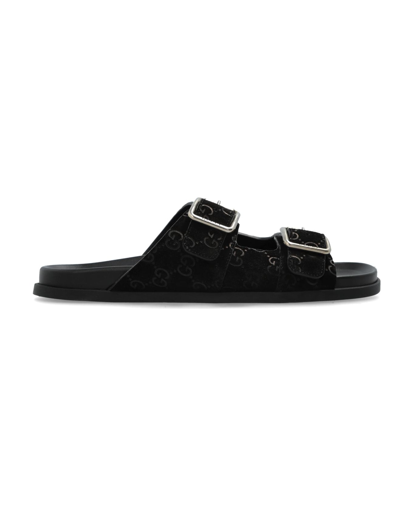 Gucci Suede Slippers - Black