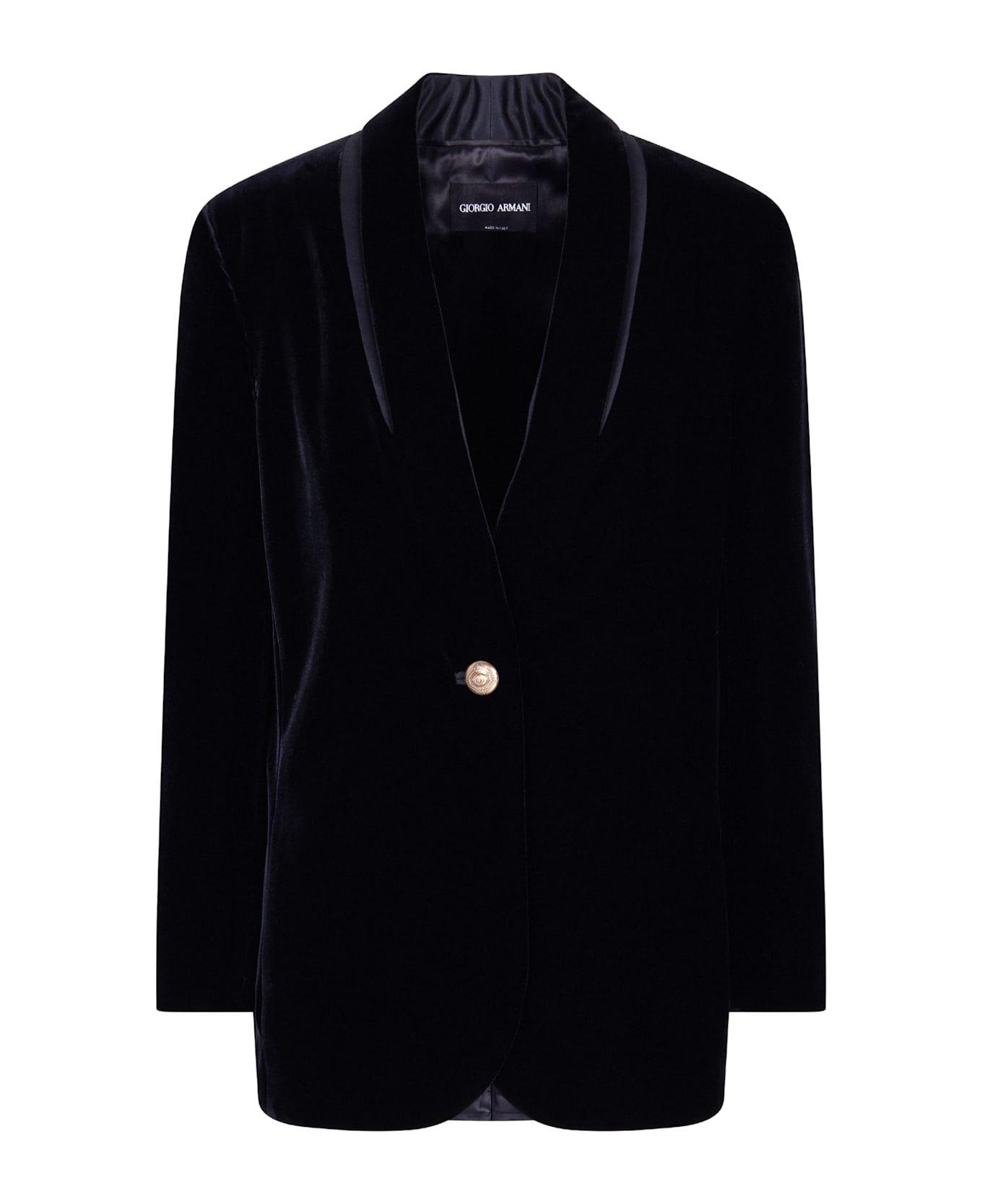 Giorgio Armani Single-breasted Blazer - Black