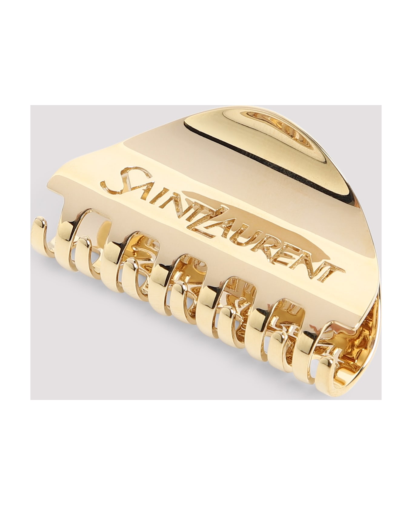 Saint Laurent Brass Claw Clip - Dore