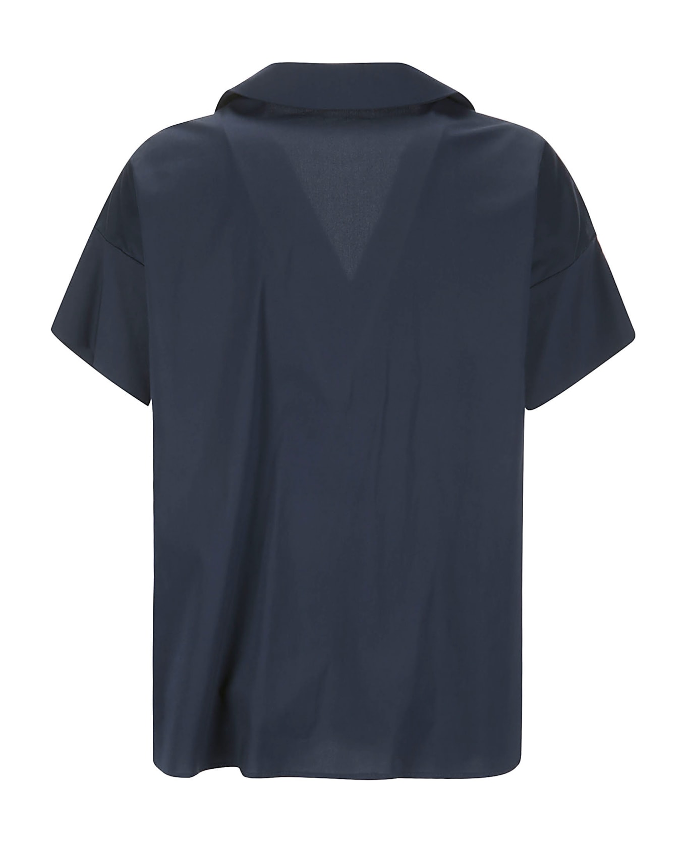 Hira Large Cotton Shirt Without Buttons - BLUE
