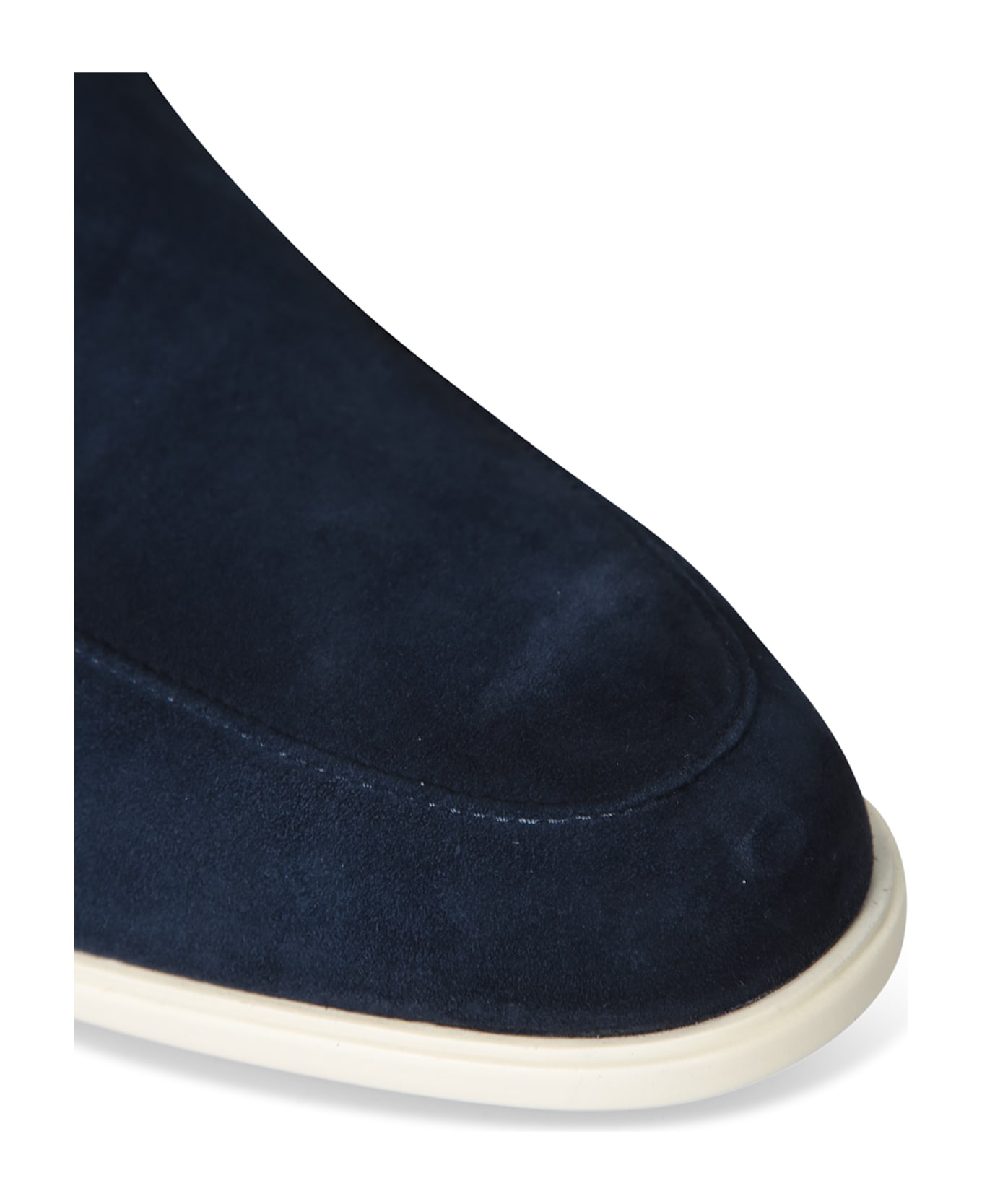 Santoni Malibu Blue Suede Loafer - Blue