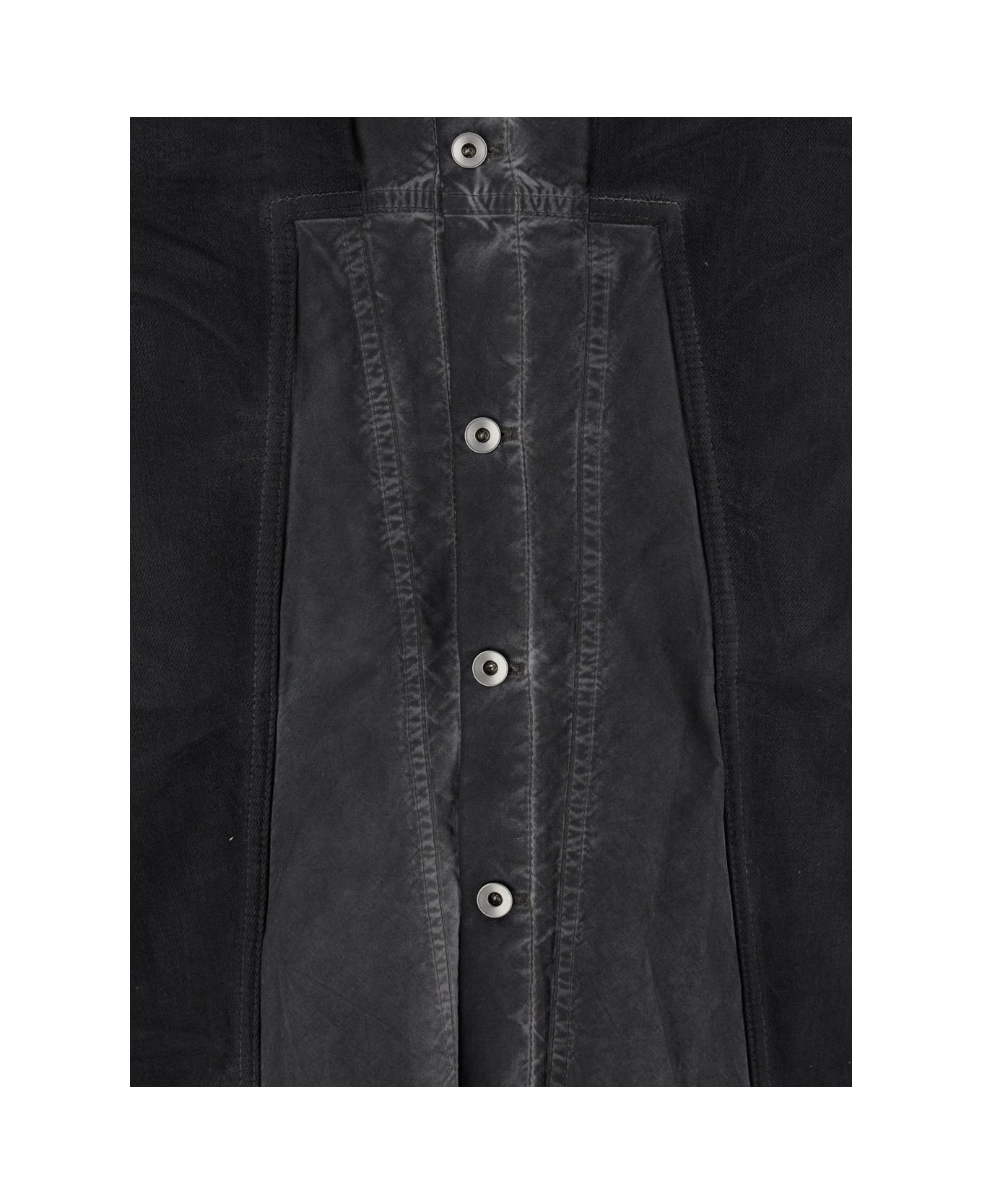 DRKSHDW 
splintered
 Grey Shirt With Classic Collar And Faded Effect In Cotton Man - Grey