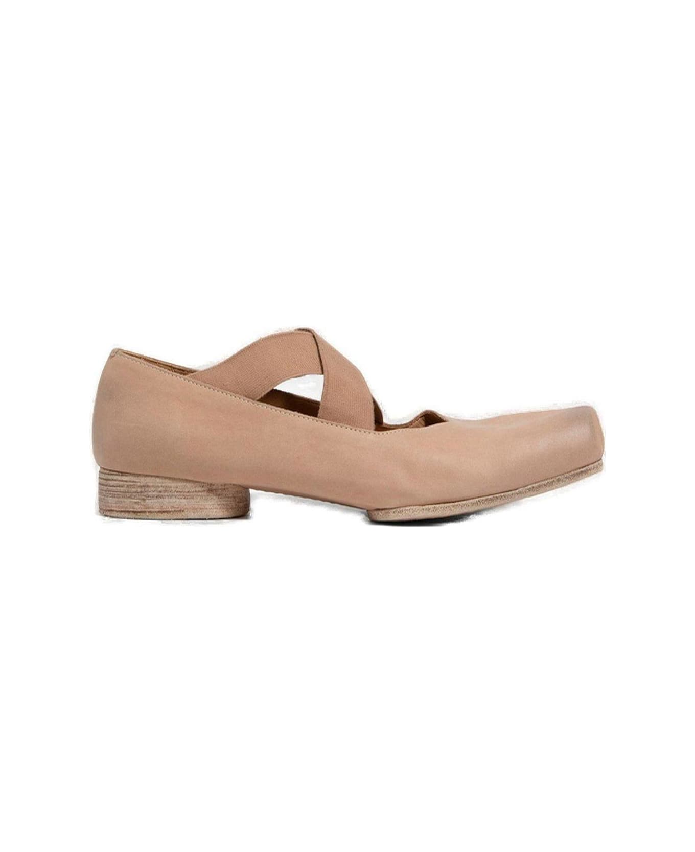 Uma Wang Cross-strapped Ballet Shoes - Rose