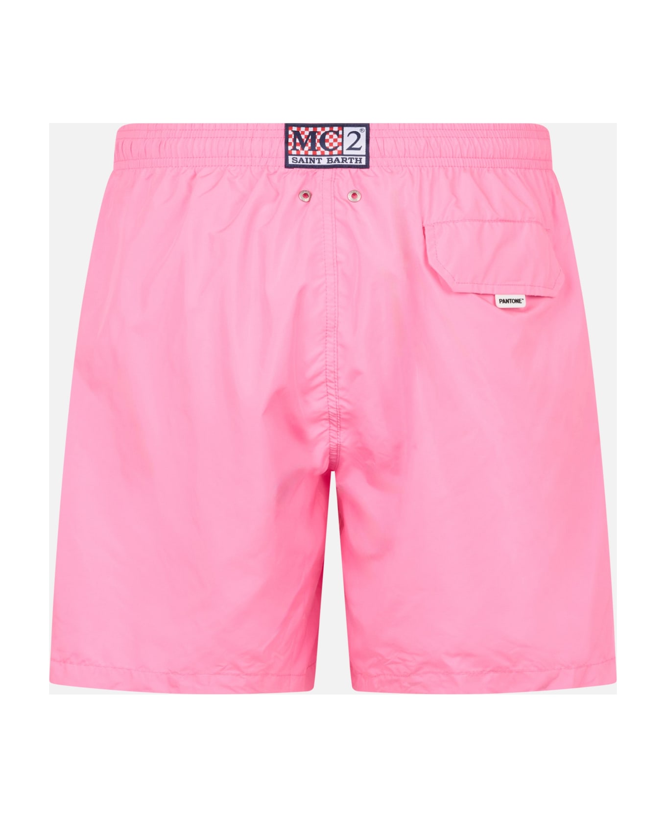 MC2 Saint Barth Man Lightweight Fabric Pink Swim Shorts Lighting Pantone | Pantone® Special Edition - PINK
