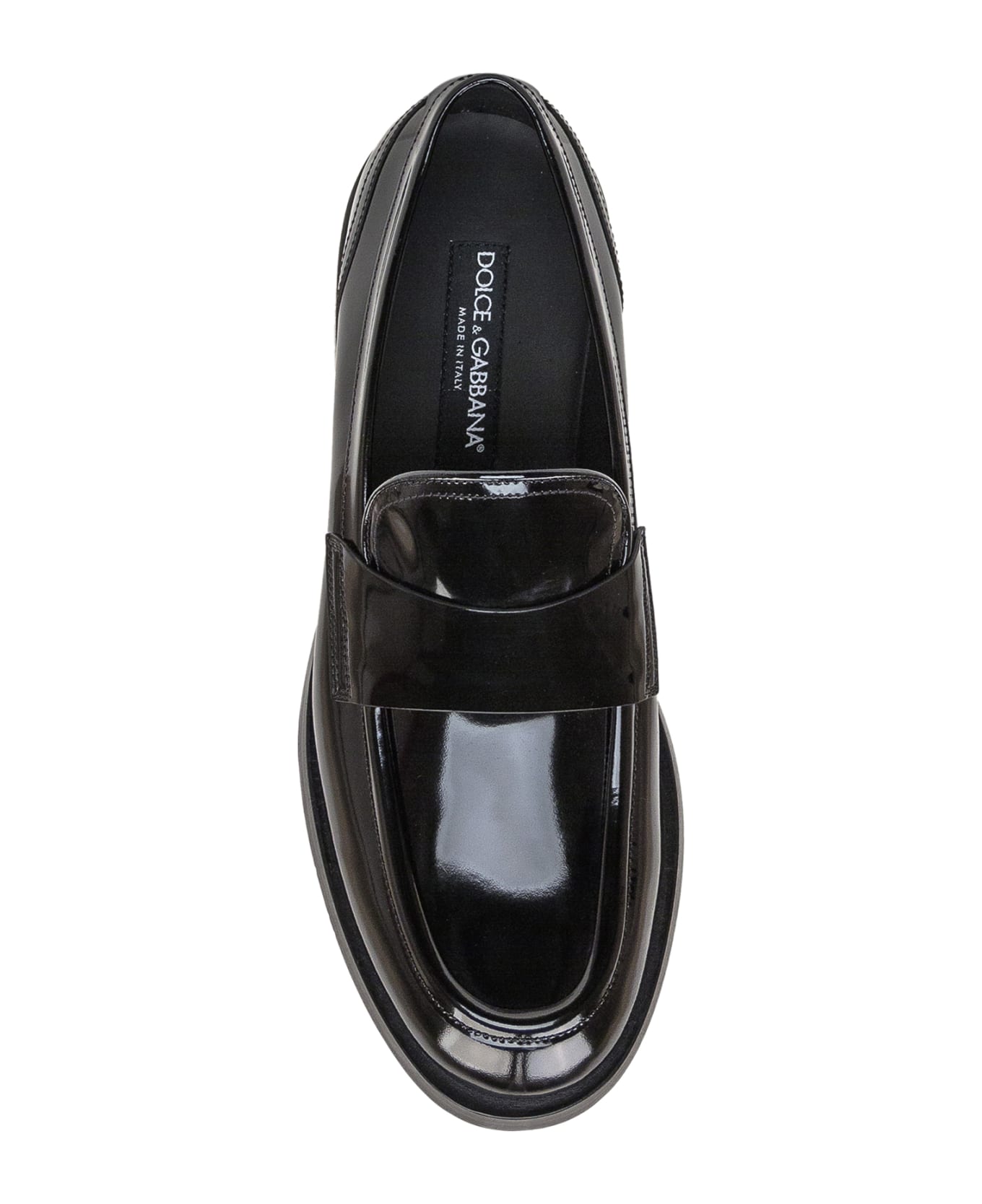 Dolce & Gabbana Loafer In Patent Calfskin - Nero ローファー＆デッキシューズ