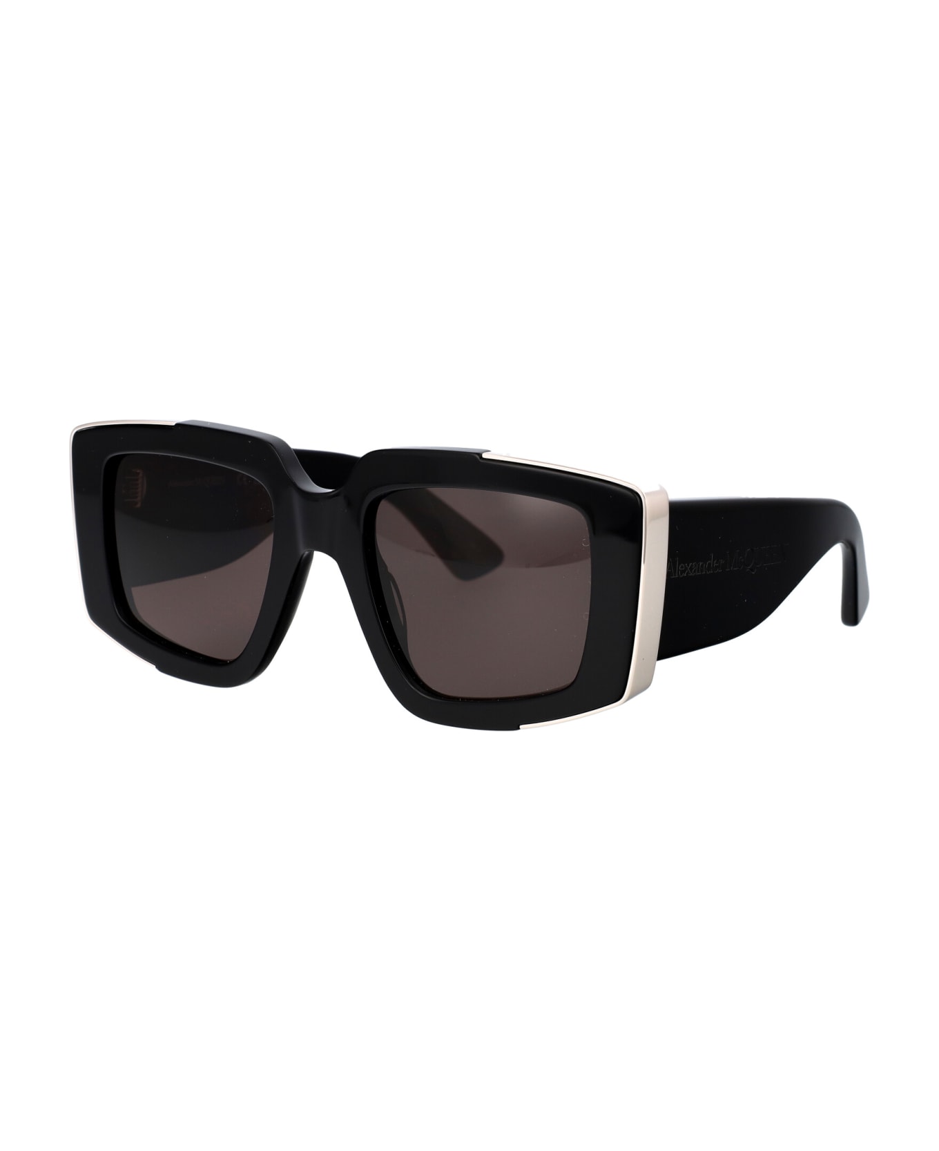 Alexander McQueen Eyewear Am0446s Sunglasses - 001 BLACK BLACK GREY
