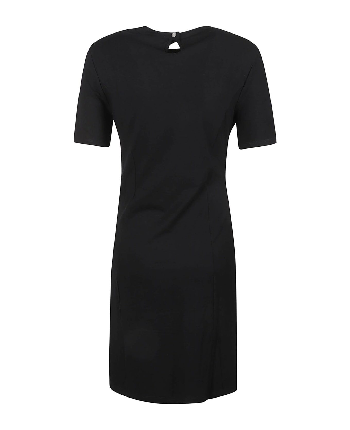 Paco Rabanne Side Buttoned Short Dress - Black