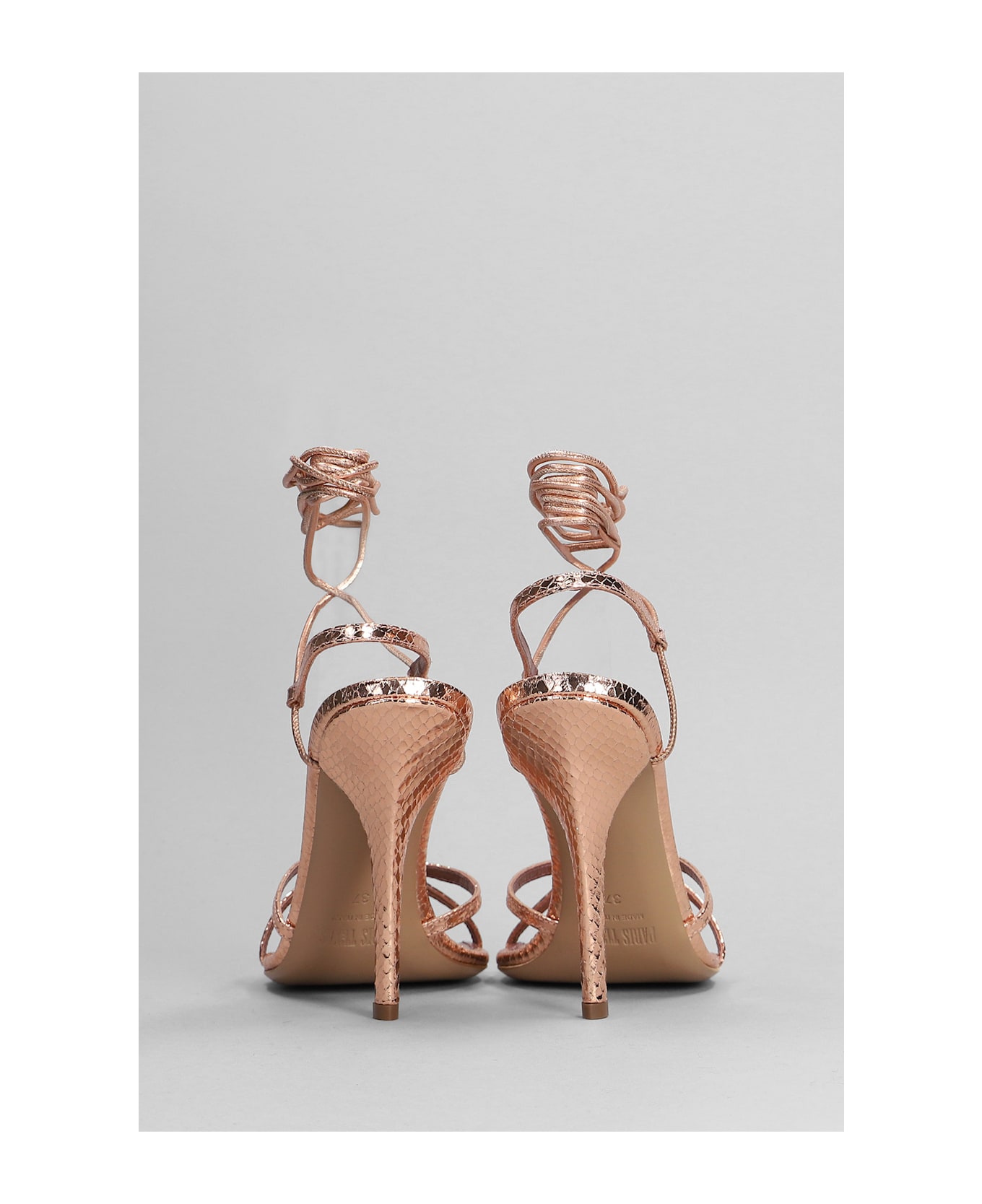 Paris Texas Linda 105 Sandals In Copper Leather - copper