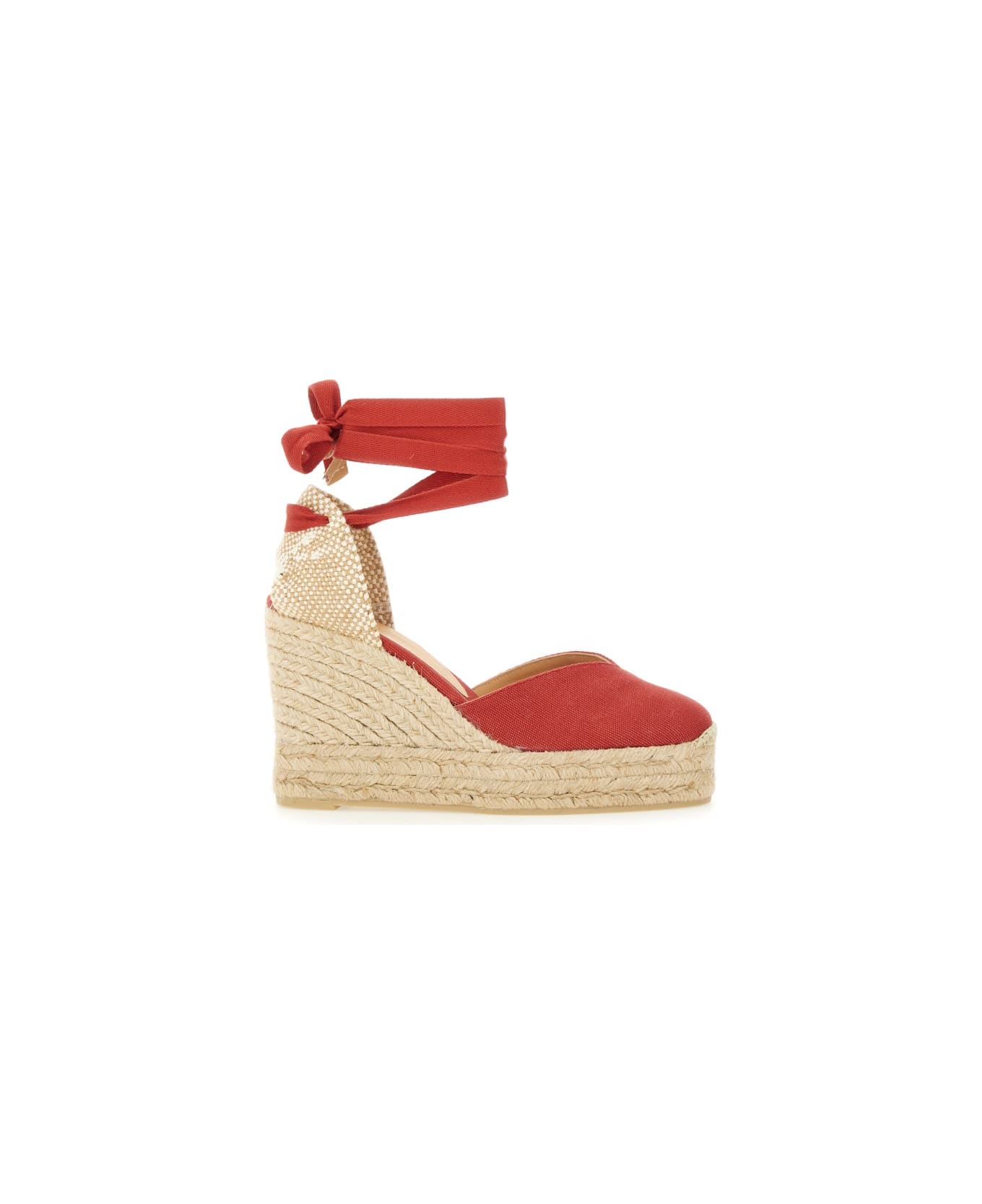 Castañer Espadrille "clear" - RED