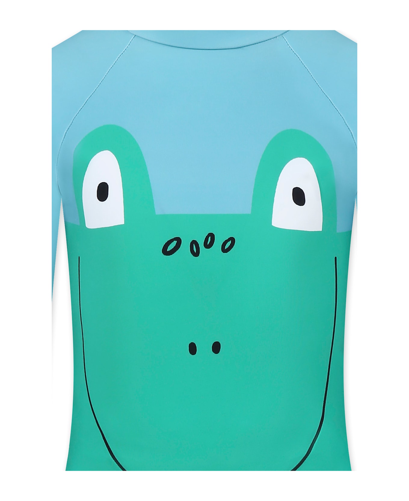 Stella McCartney Kids Green Anti Uv T-shirt For Boy With Frog - Green