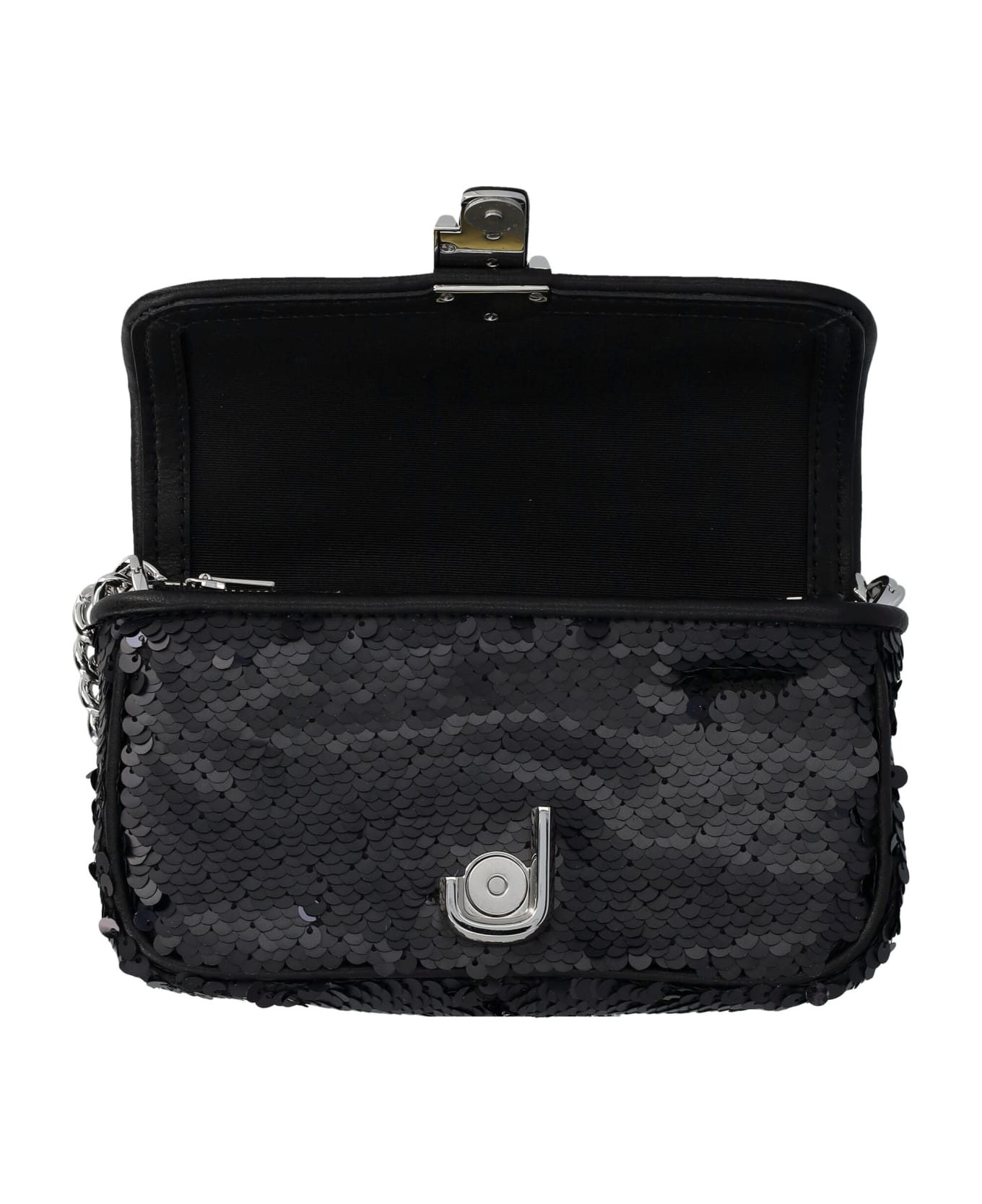 Marc Jacobs Sequin J Marc Mini Shoulder Bag - Black ショルダーバッグ