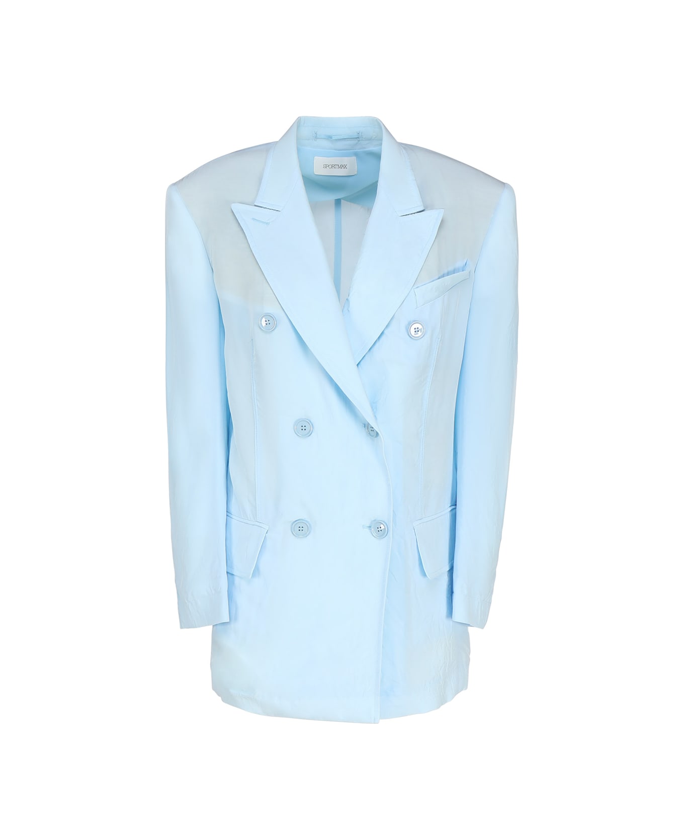 Max Mara Tailored Blazer In Viscose - Light blue