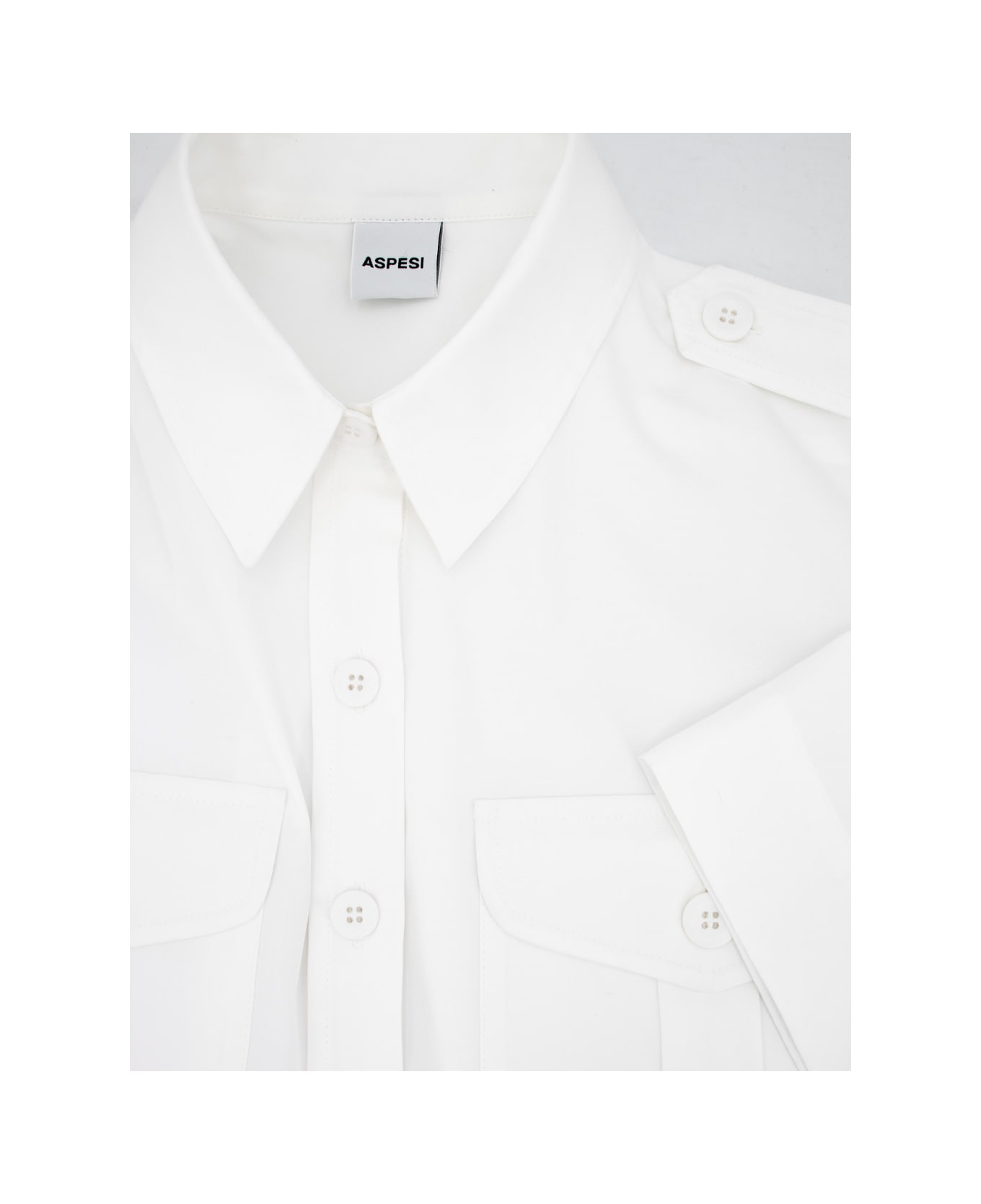 Aspesi Cotton Shirt - BIANCO/WHITE