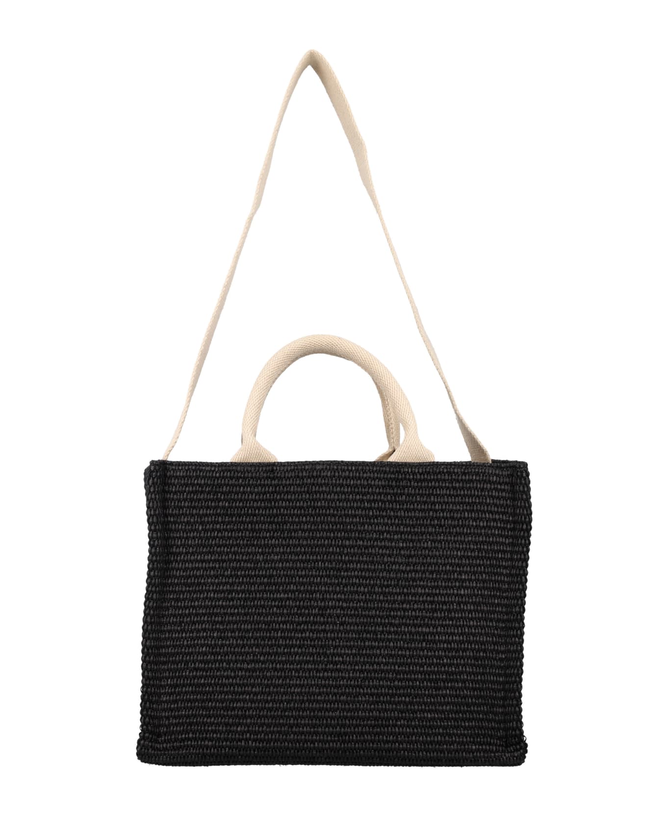 Marni Small Raffia Tote Bag - BLACK