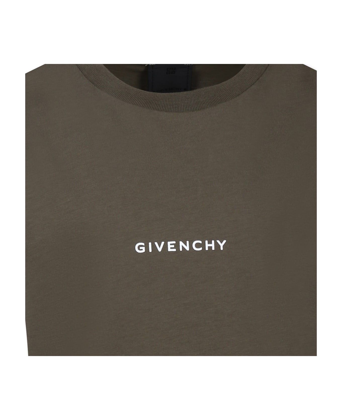 Givenchy Green T-shirt For Boy With Logo - Green