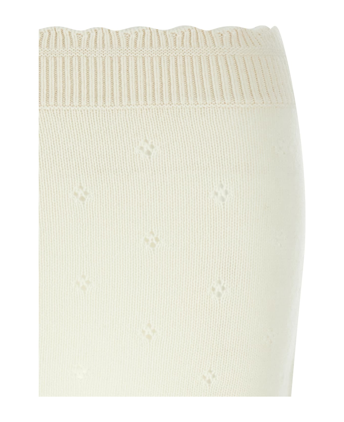 Chloé Jacquard Logo Skirt - White