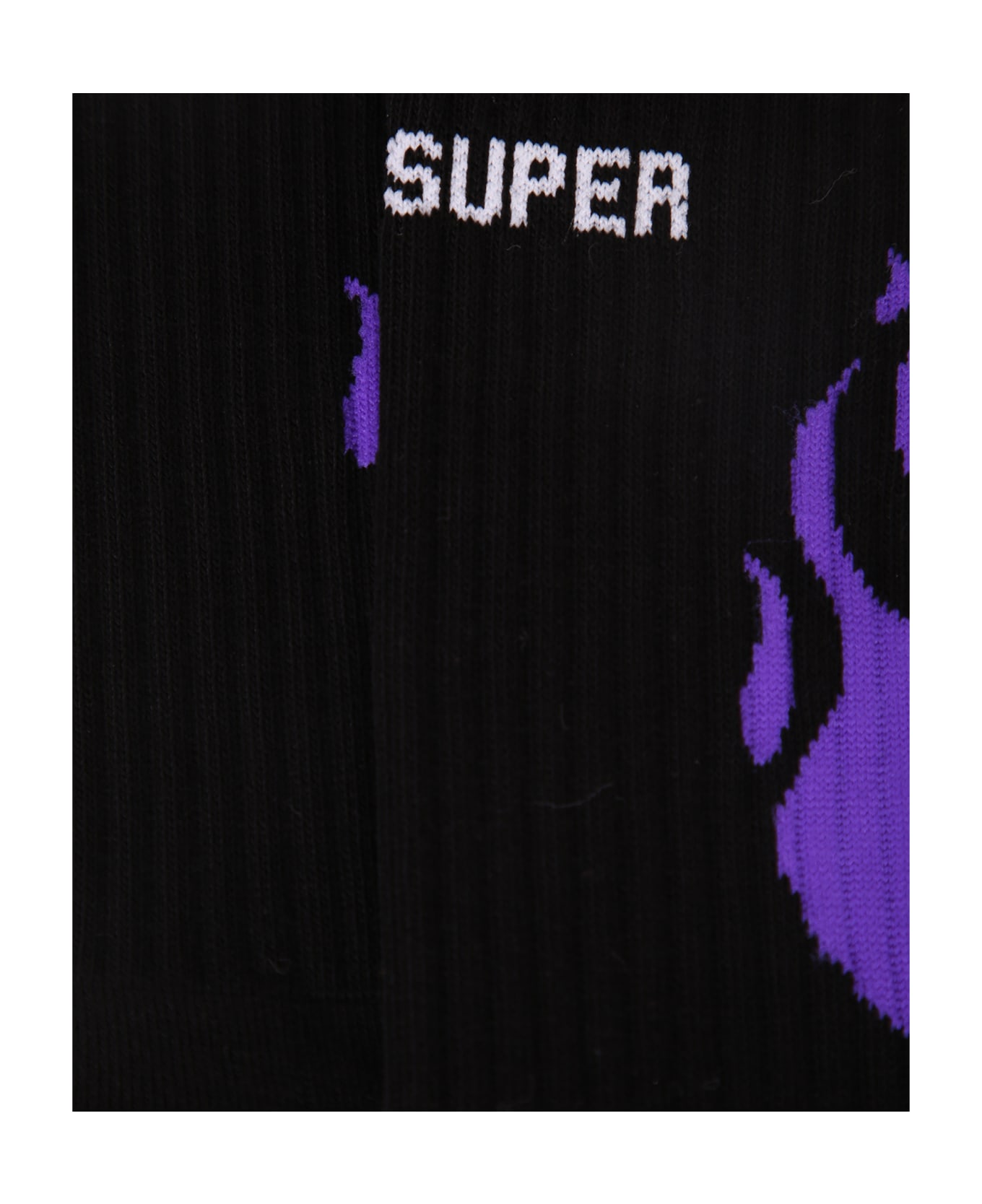 Vision of Super Flame Print Socks - Black 靴下