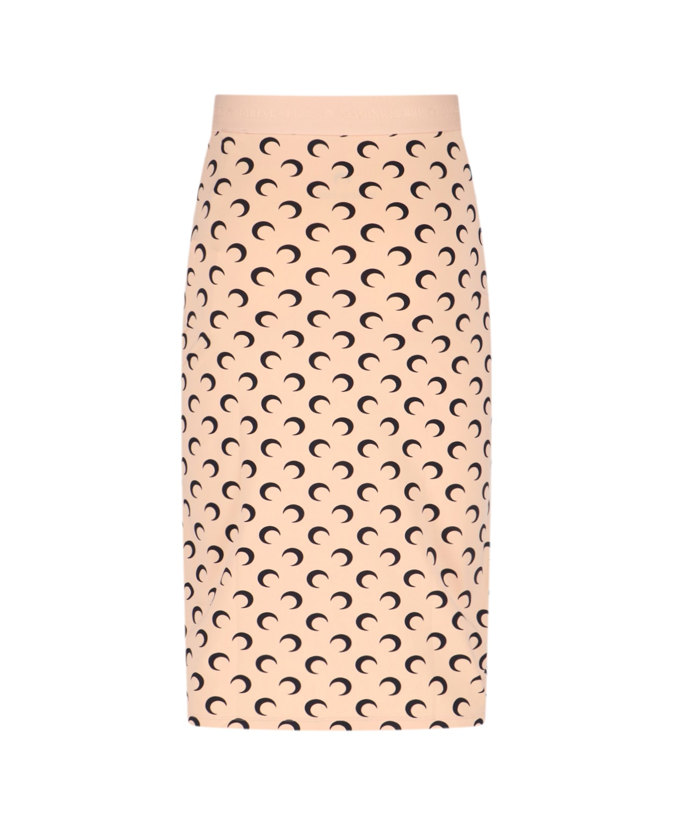 Marine Serre 
moon
 Midi Skirt - Beige