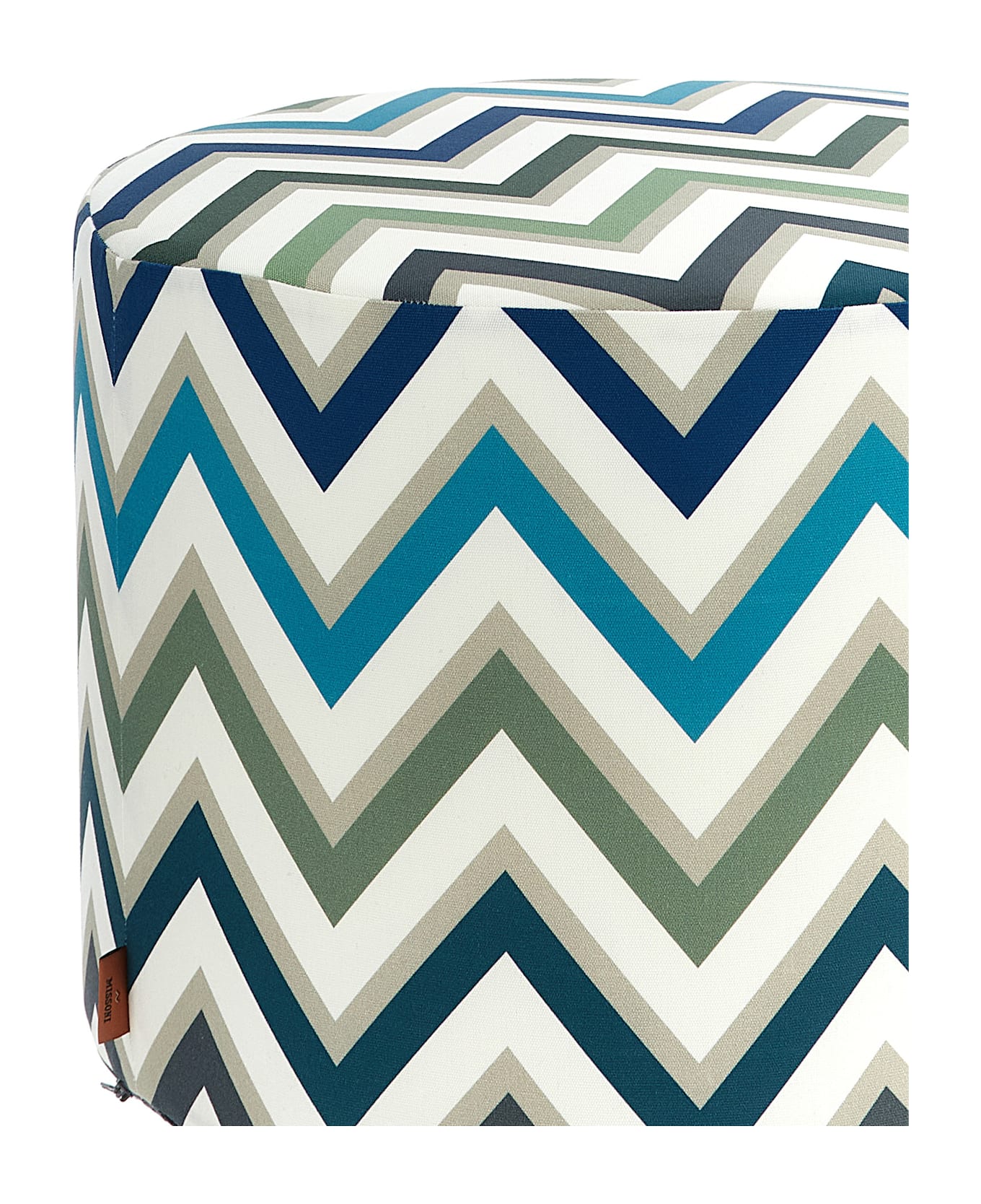 Missoni 'watamu' Outdoor Cylindrical Pouf - Multicolor