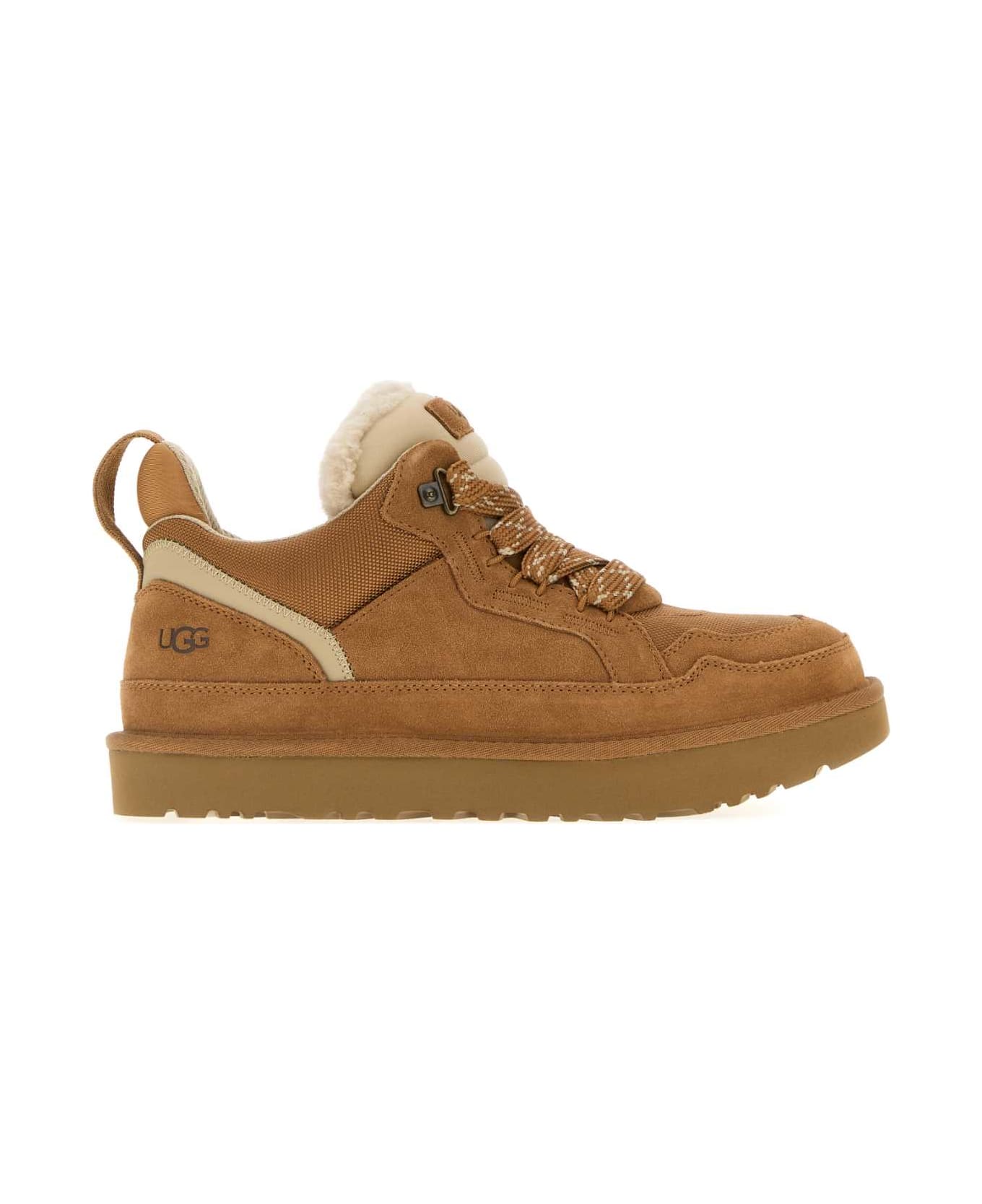 UGG Biscuit Suede And Mesh Lowmel Sneakers - CHESTNUT