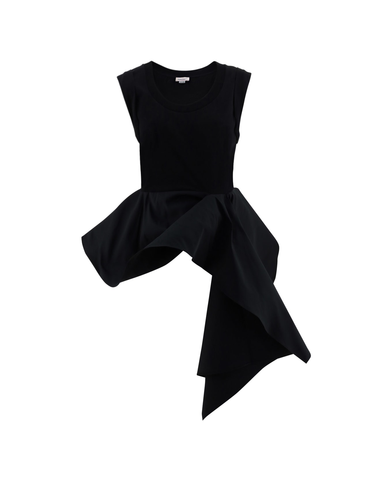Alexander McQueen Cut & Sew Mini Dress - Black