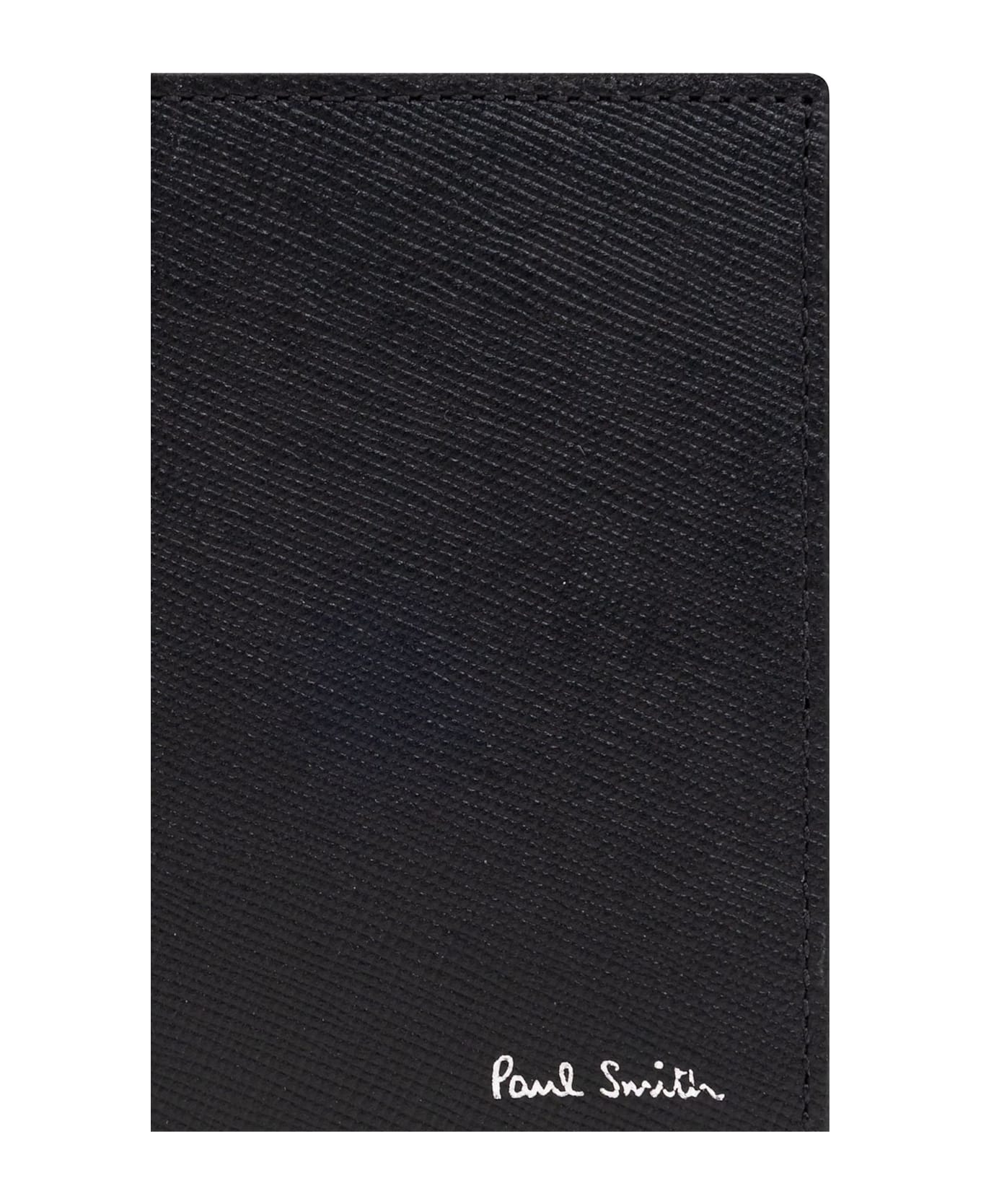 PS by Paul Smith Leather Wallet With Logo - Nero