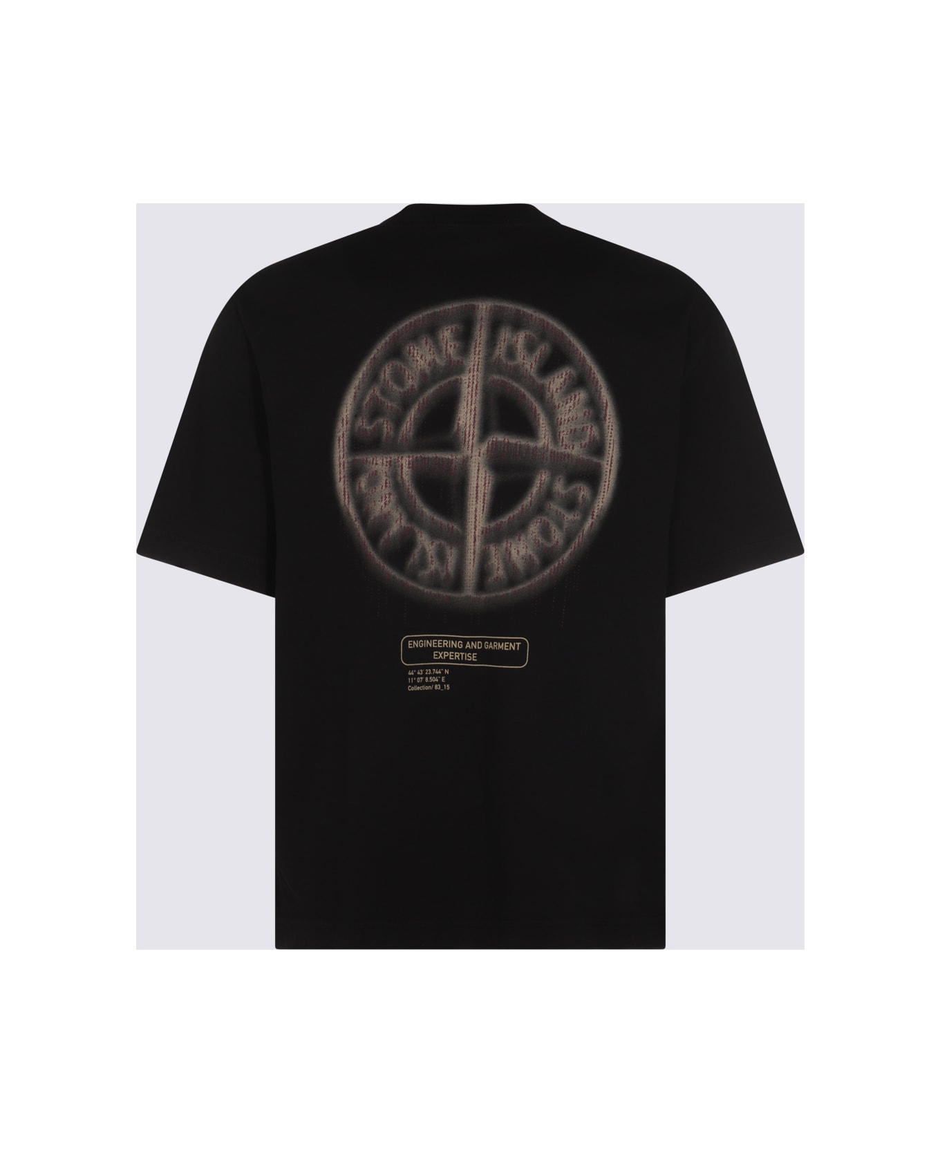Stone Island Black Cotton T-shirt - Black