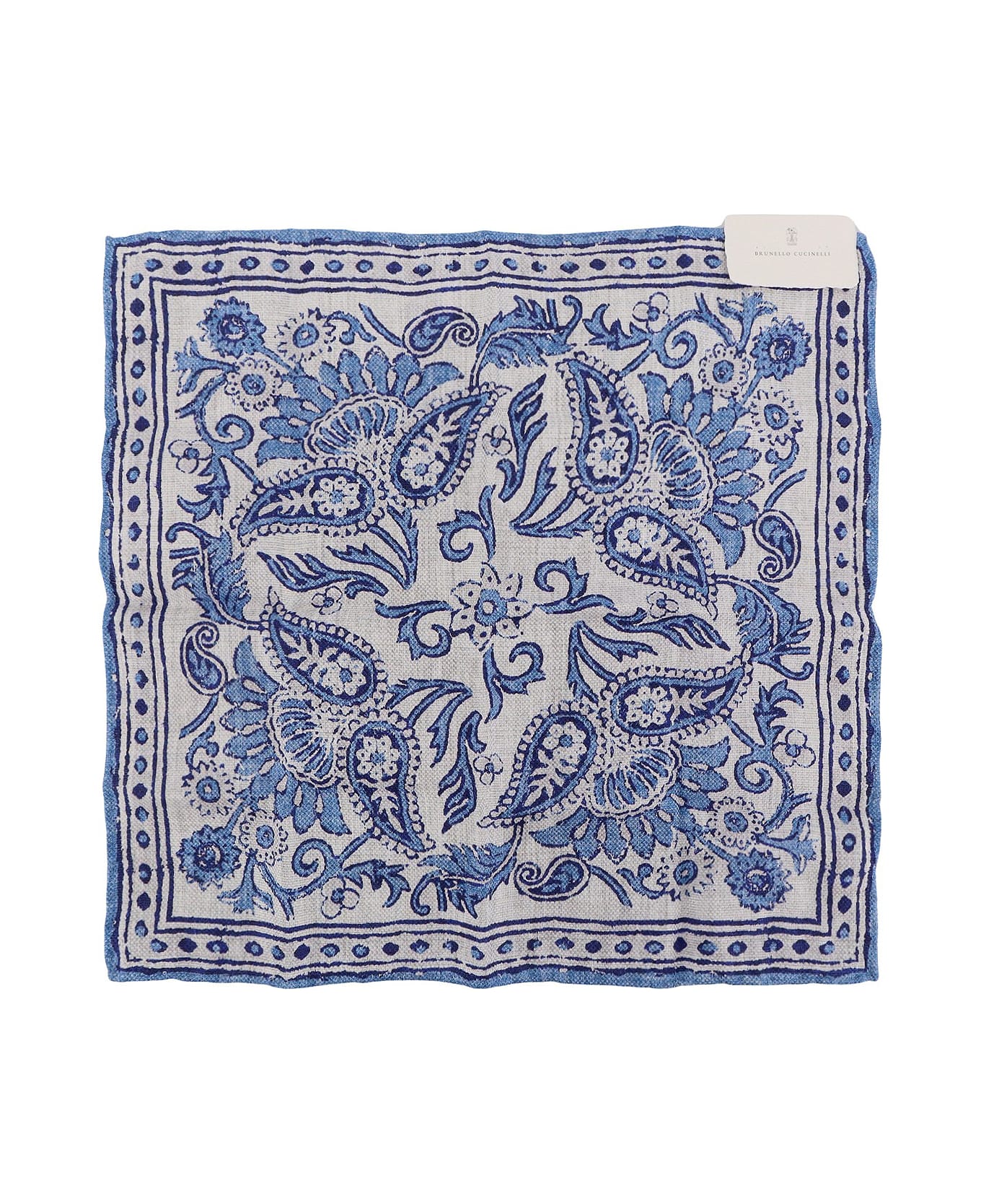 Brunello Cucinelli Pocket Square - Blue スカーフ
