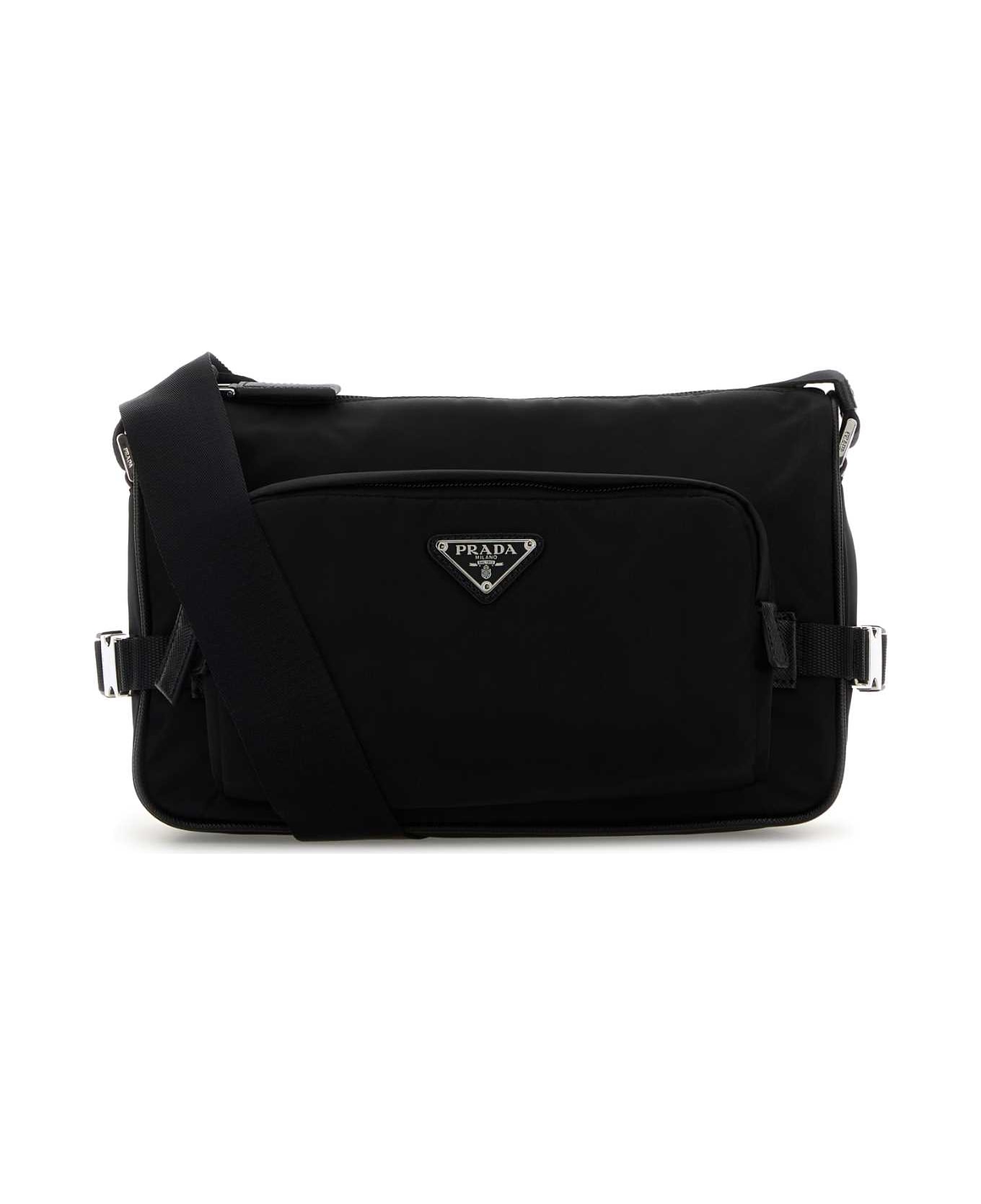 Prada Black Canvas Crossbody Bag - NERO