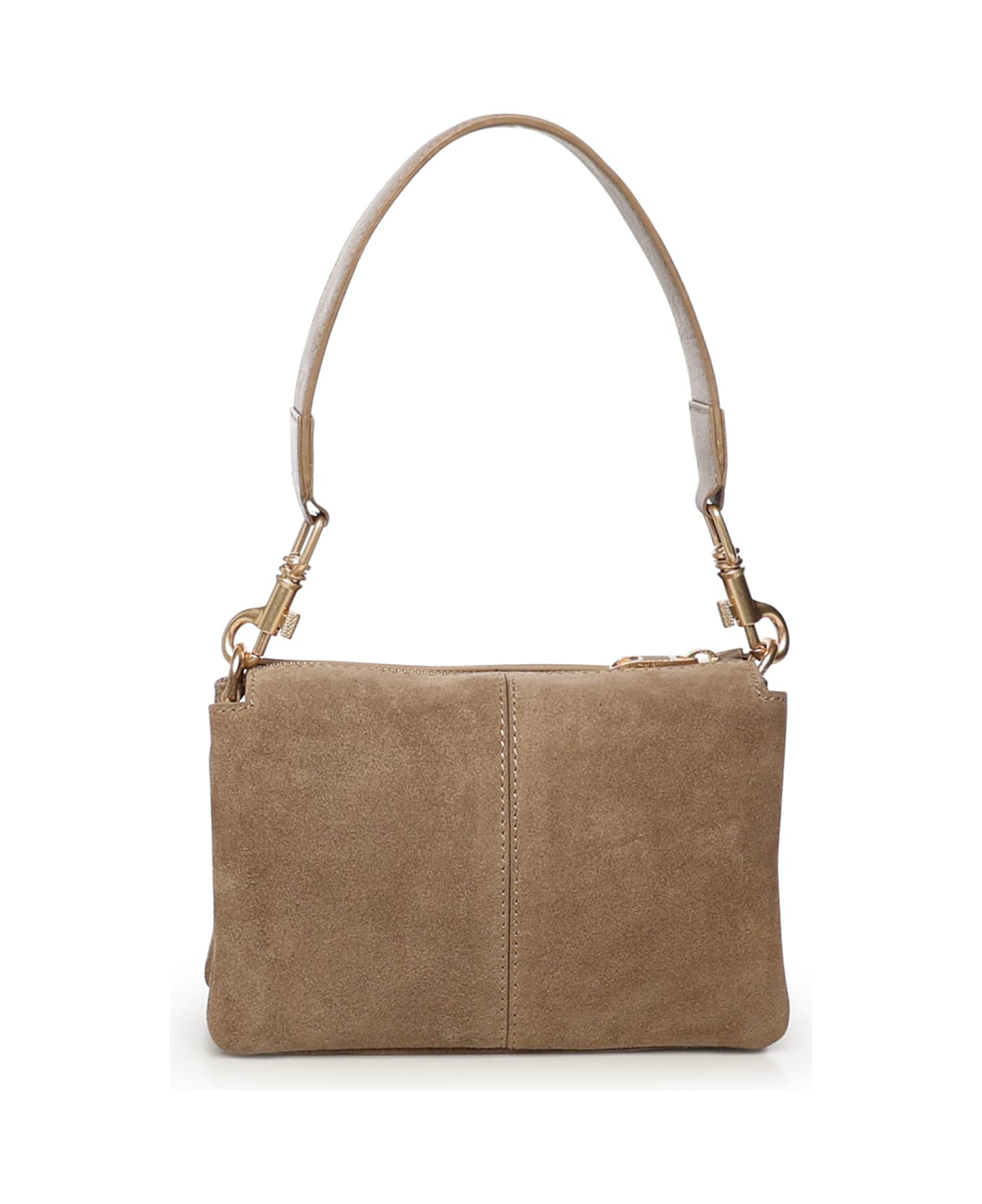 Biasia Feather Small Shoulder Bag - Beige