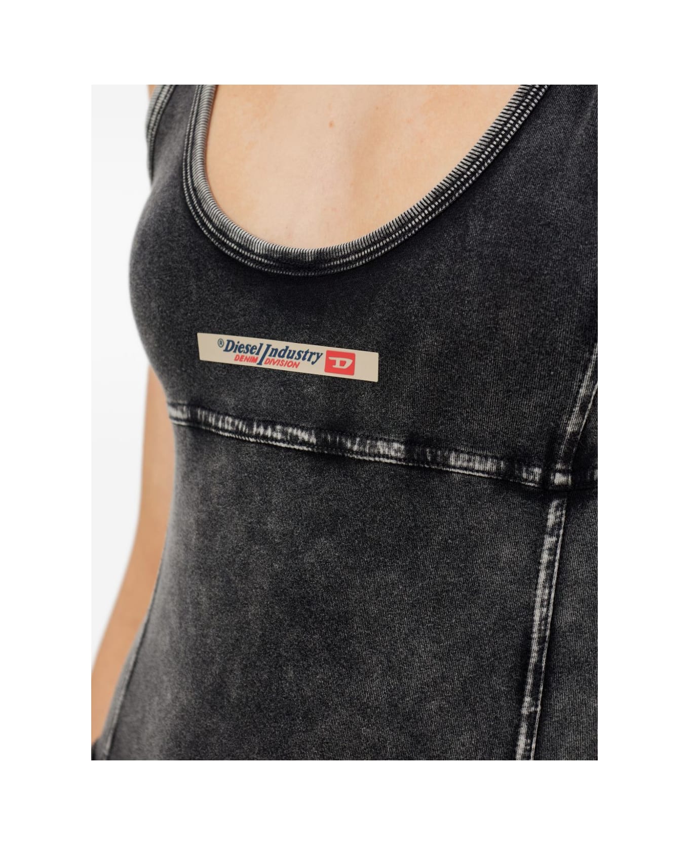 Diesel Cotton Bodysuit - Black