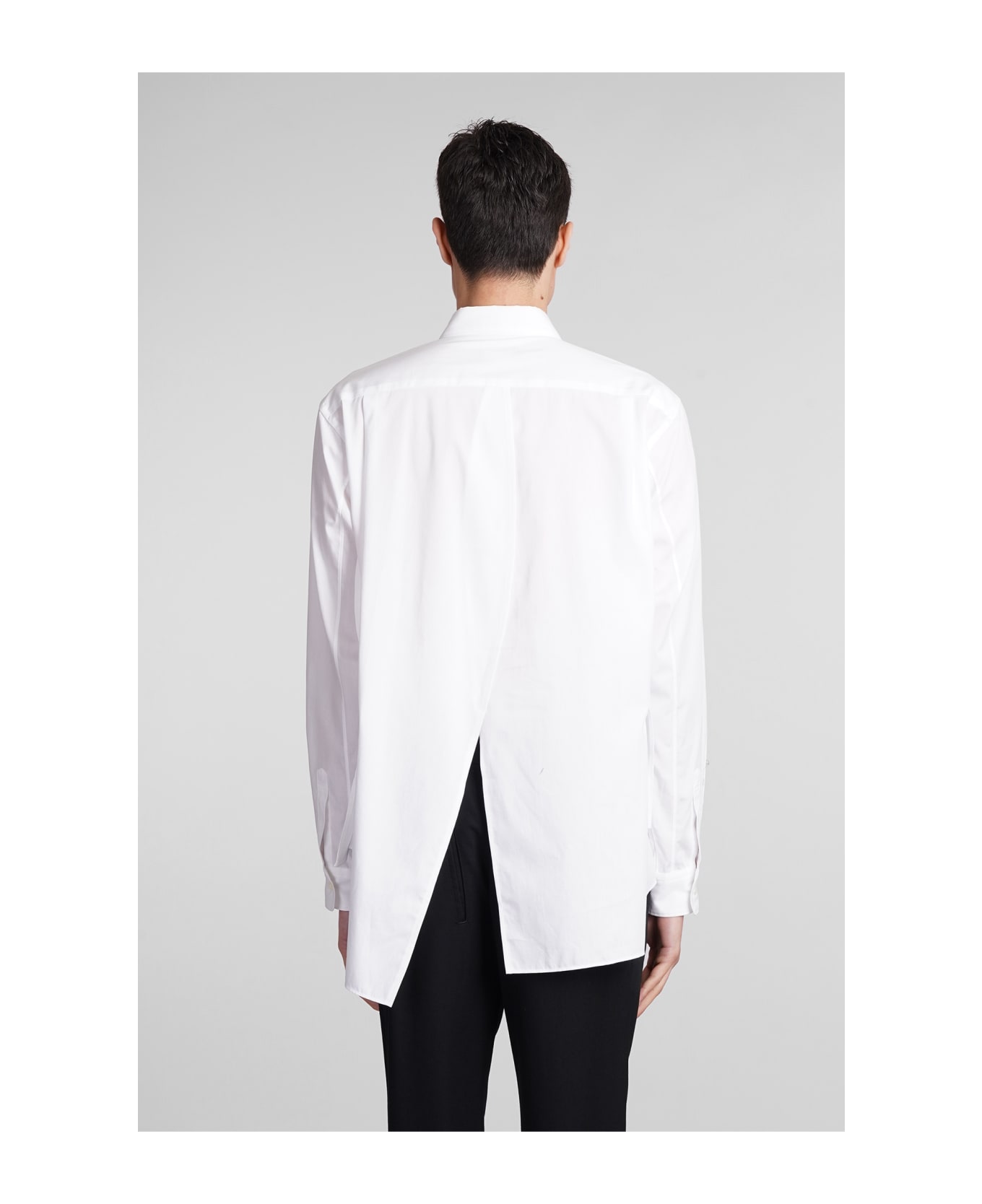 Comme Des Garçons Homme Plus Shirt In White Cotton - white シャツ