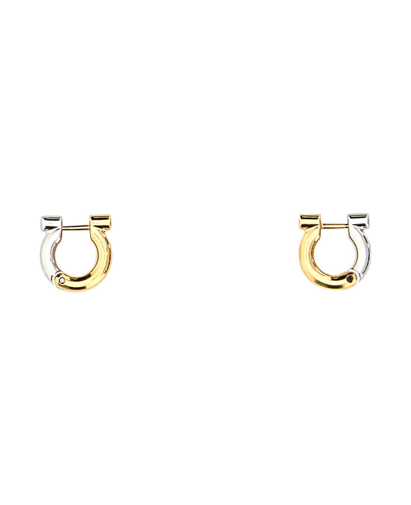 Ferragamo Two-tone Metal Earrings - PALLADIOORO