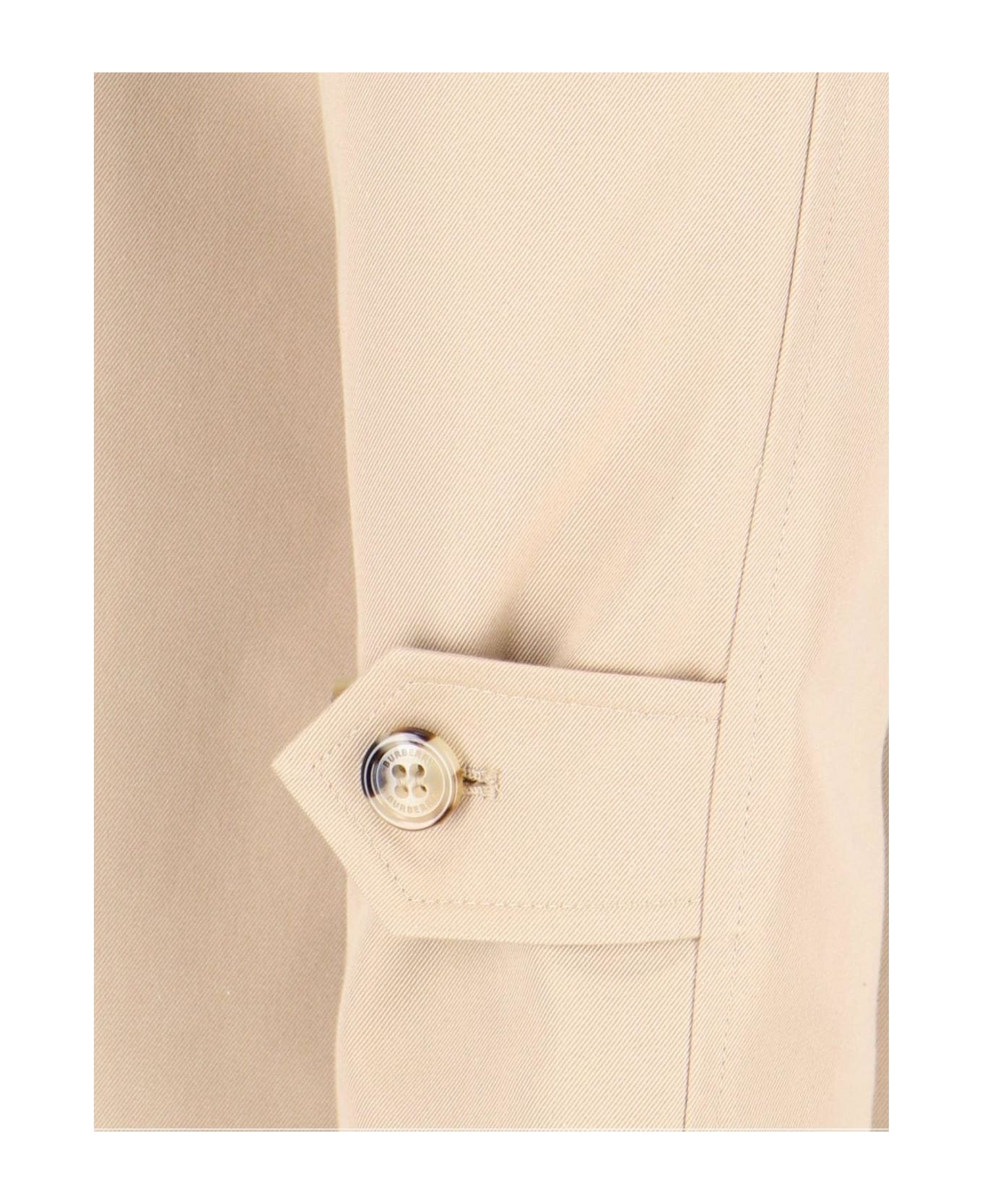 Burberry Long Sleeved Trench Coat - HONEY