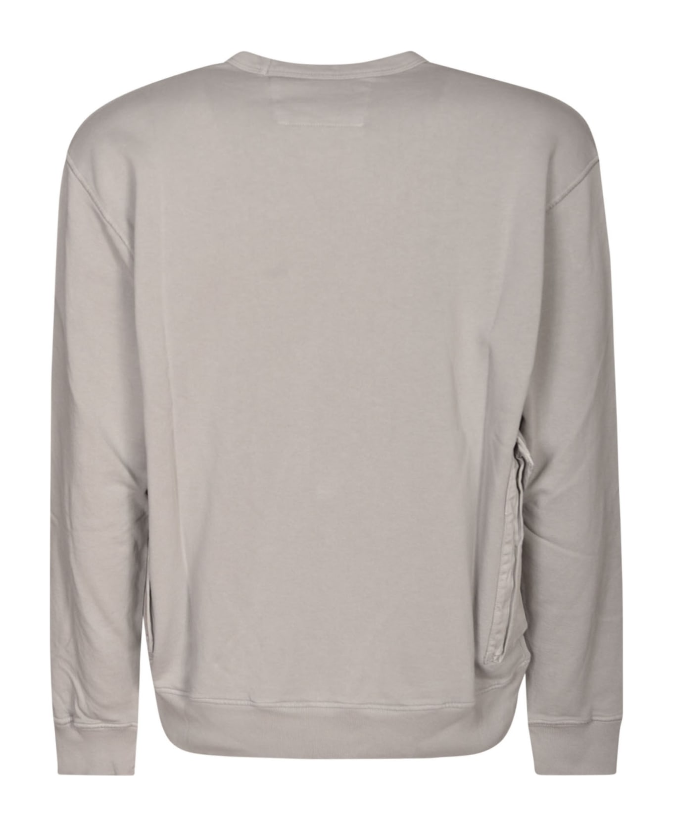 C.P. Company Logo Sweatshirt - Drizzle Grey