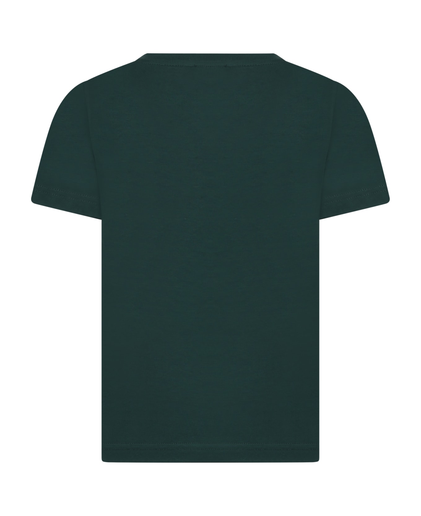 A.P.C. Green T-shirt For Kids With Logo - Green