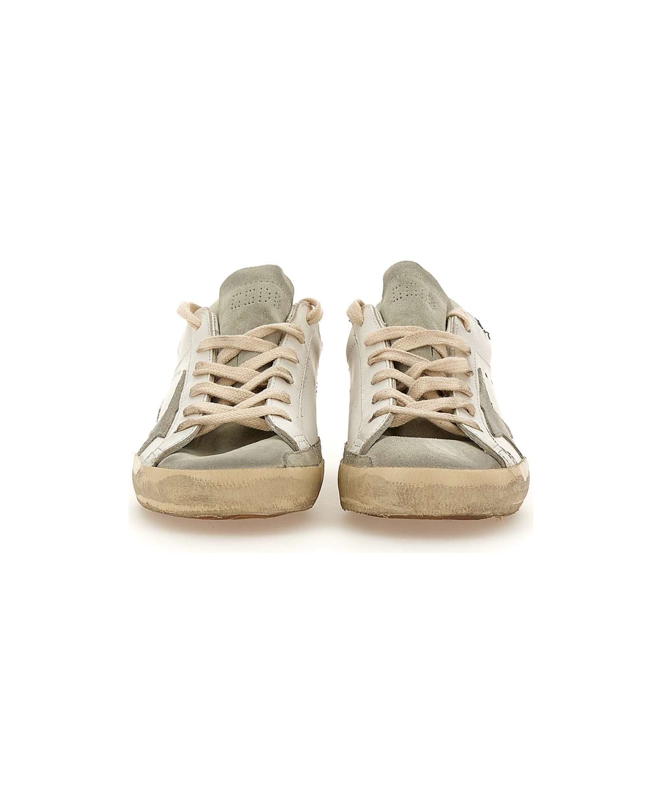 Golden Goose Super Star Classic Leather Sneakers - White/ice/grey スニーカー