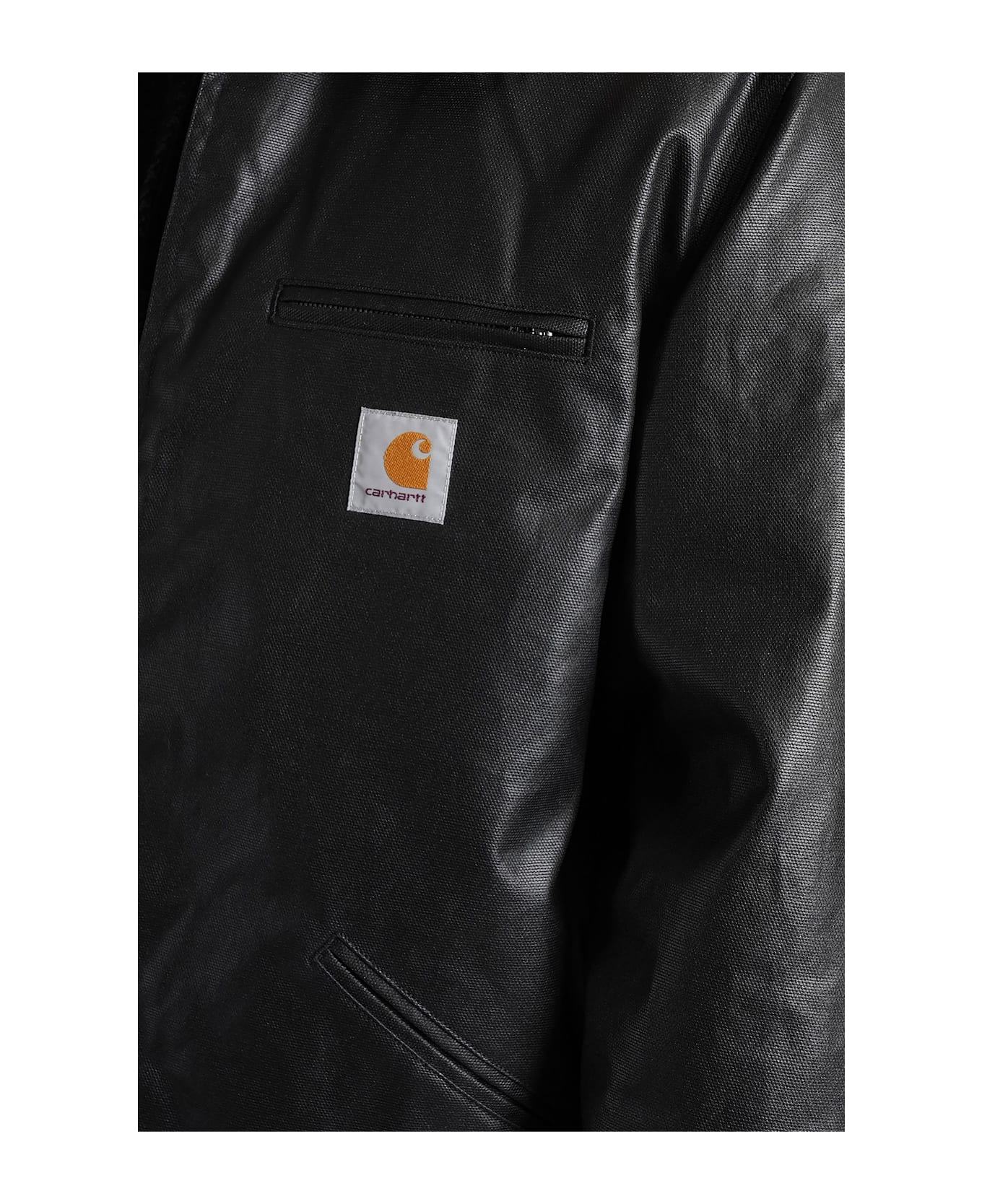 Carhartt Og Dean Jacket Casual Jacket In Black Cotton - black